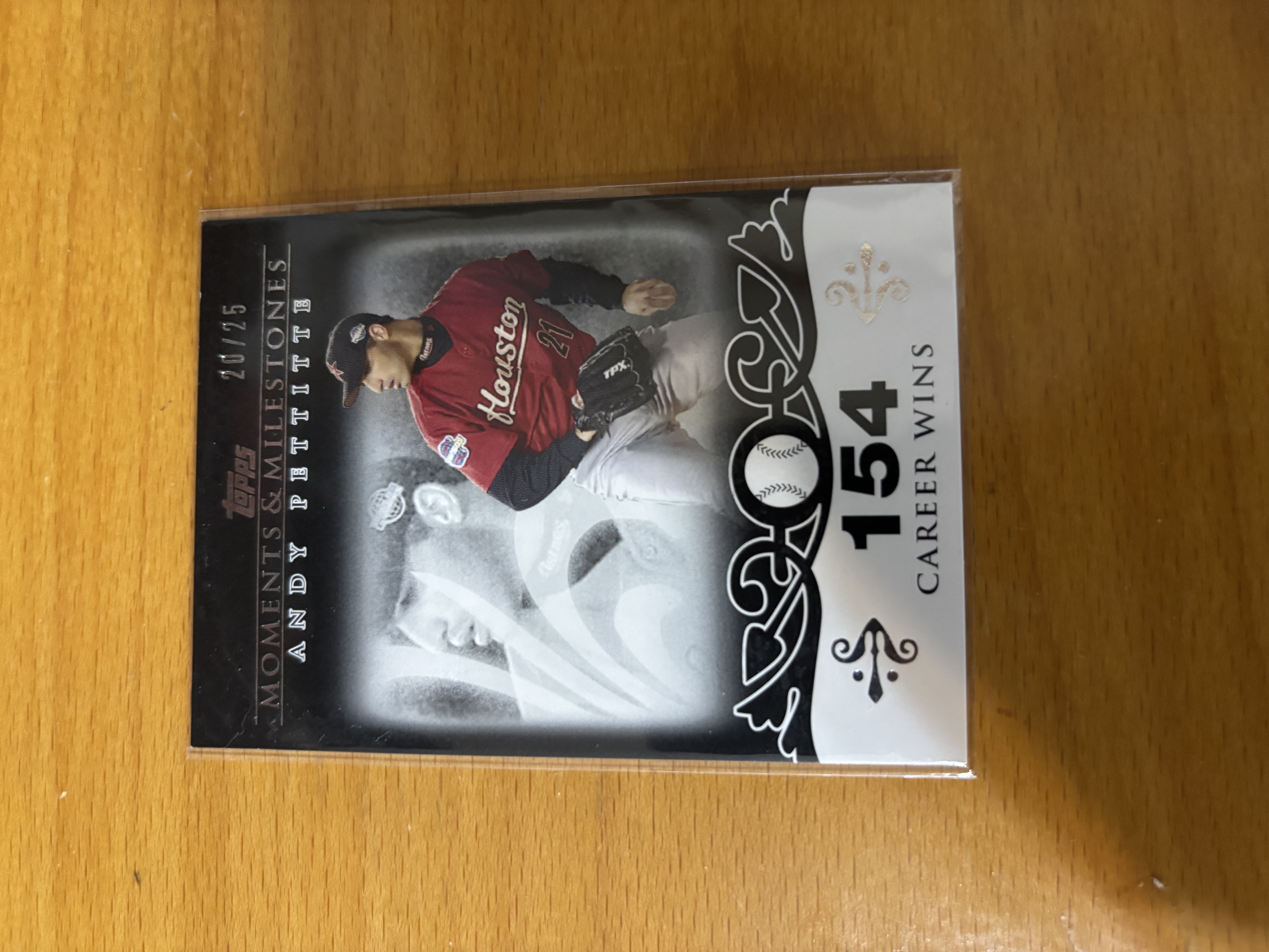Randy Pettitte Career Milestone Baseball Card