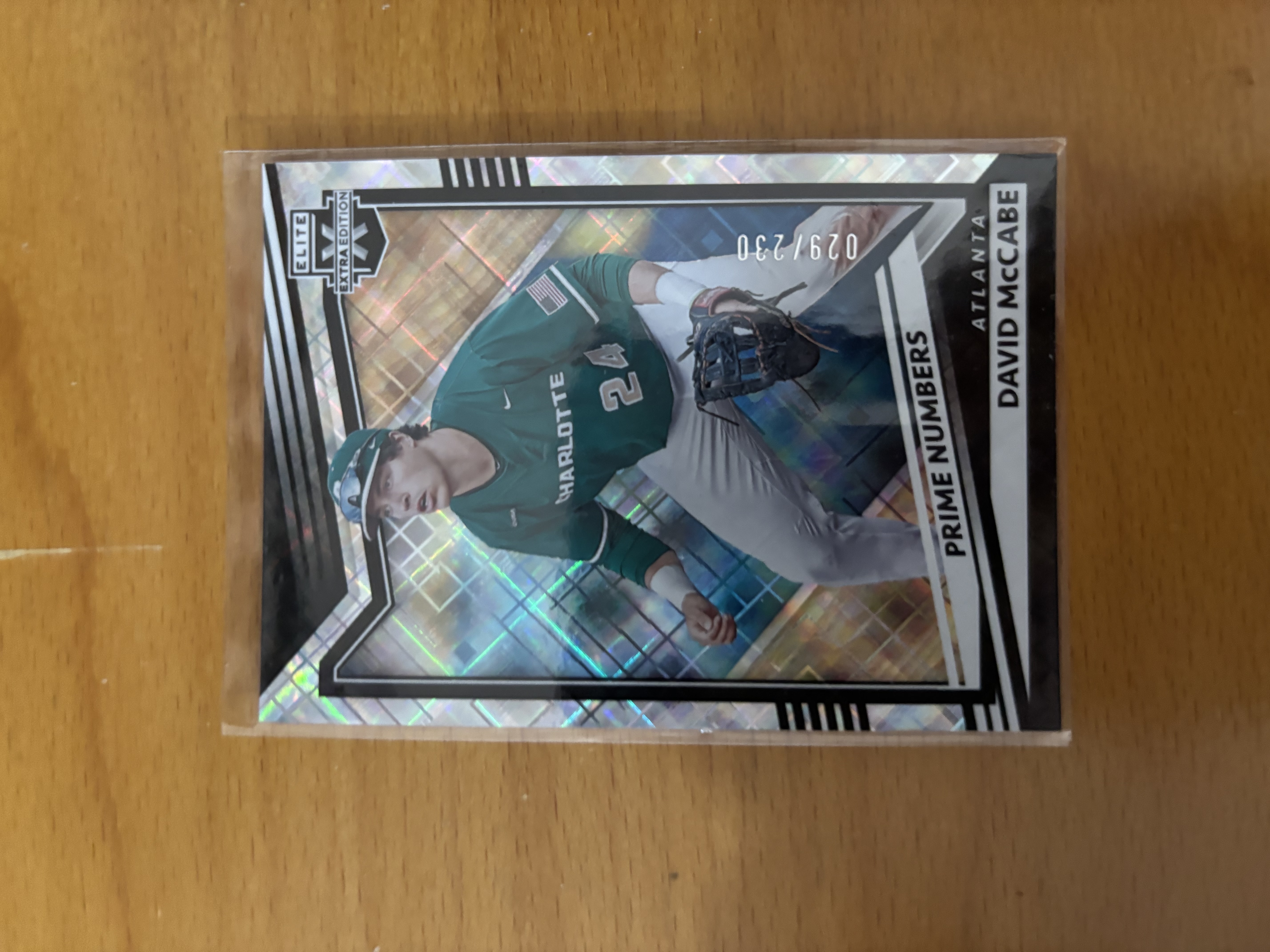 David McCabe Prime Numbers Baseball Card