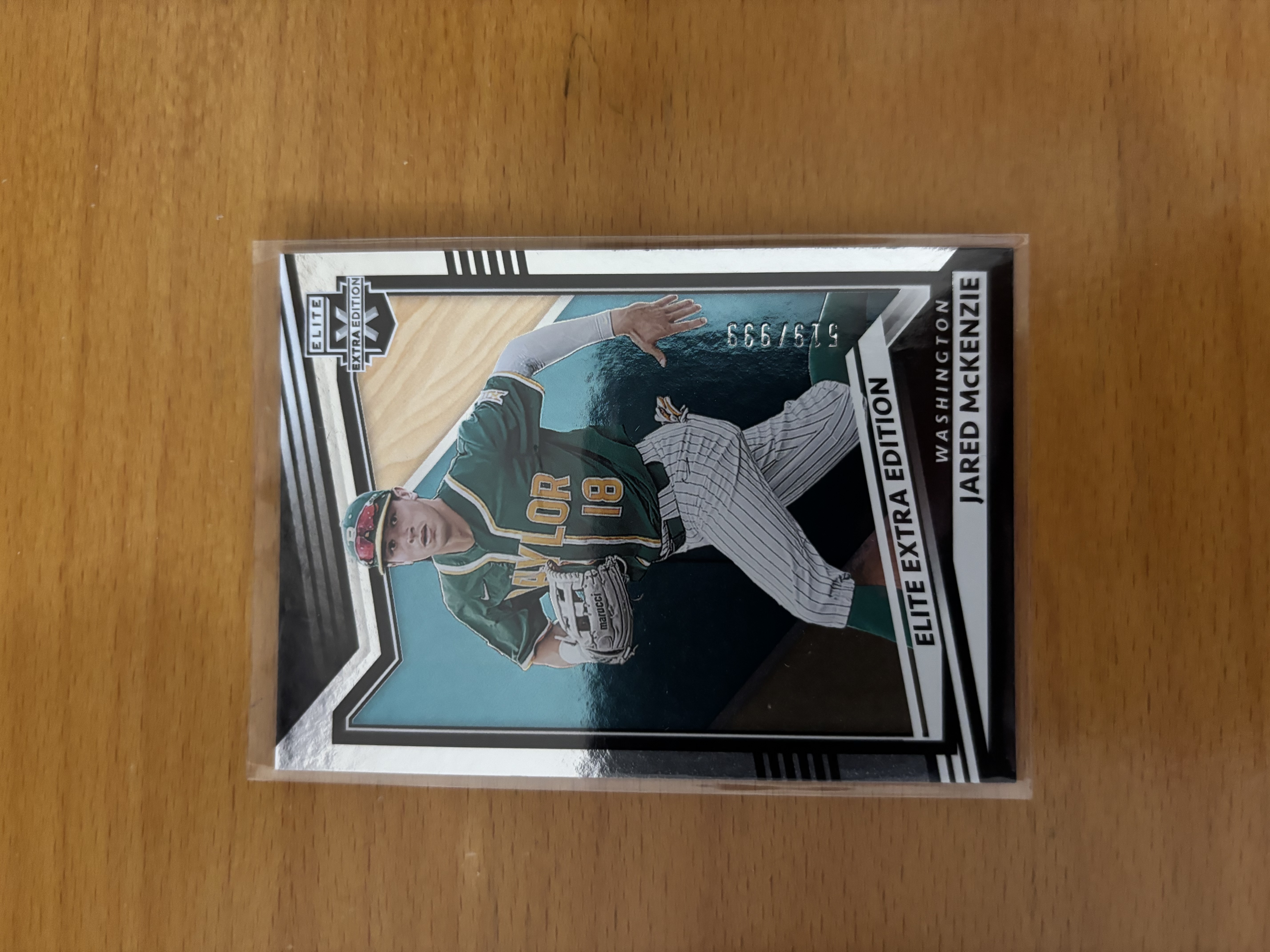 Jared McKenzie Elite Extra Edition Baseball Card
