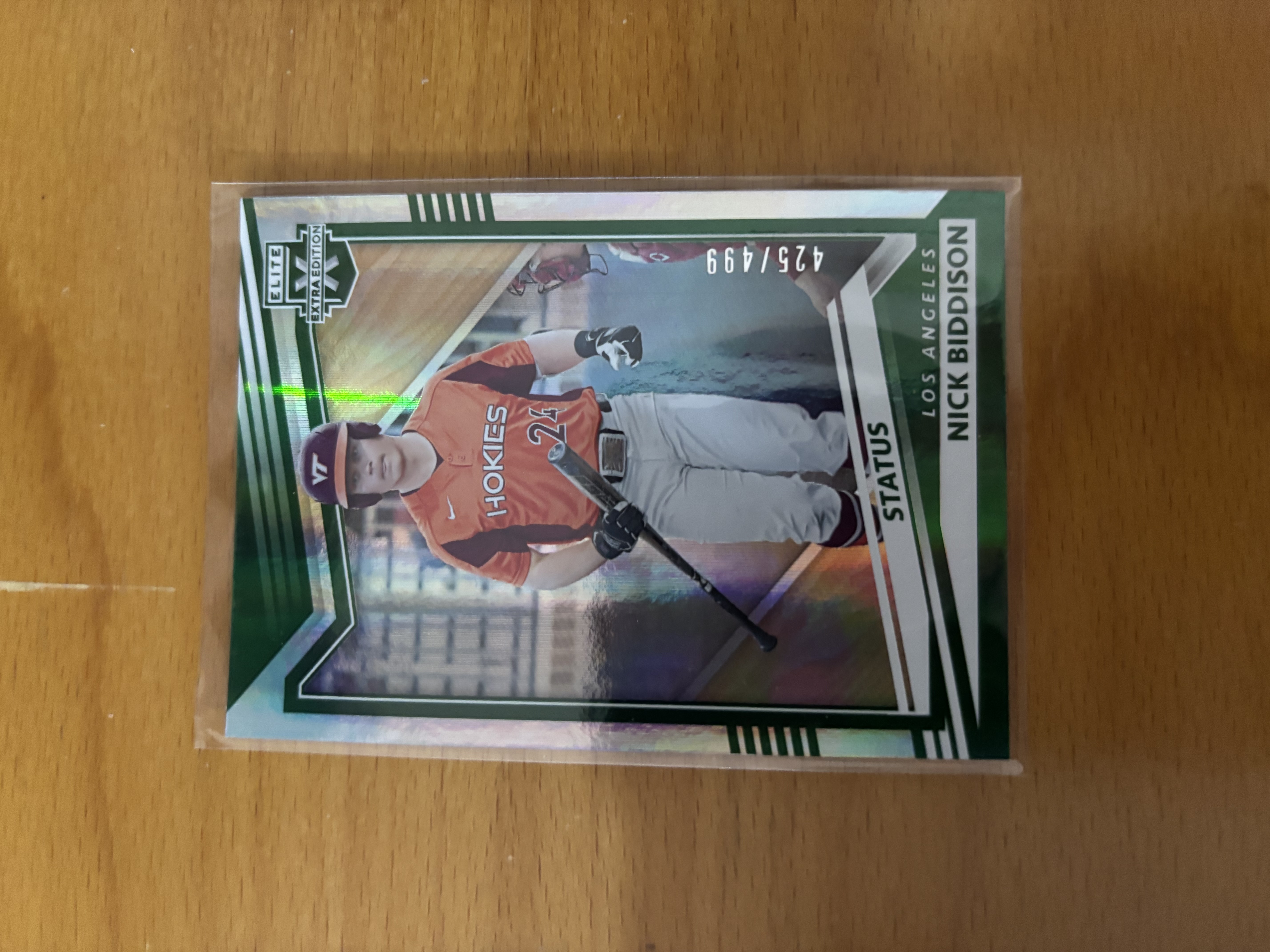 Nick Biddison Baseball Trading Card