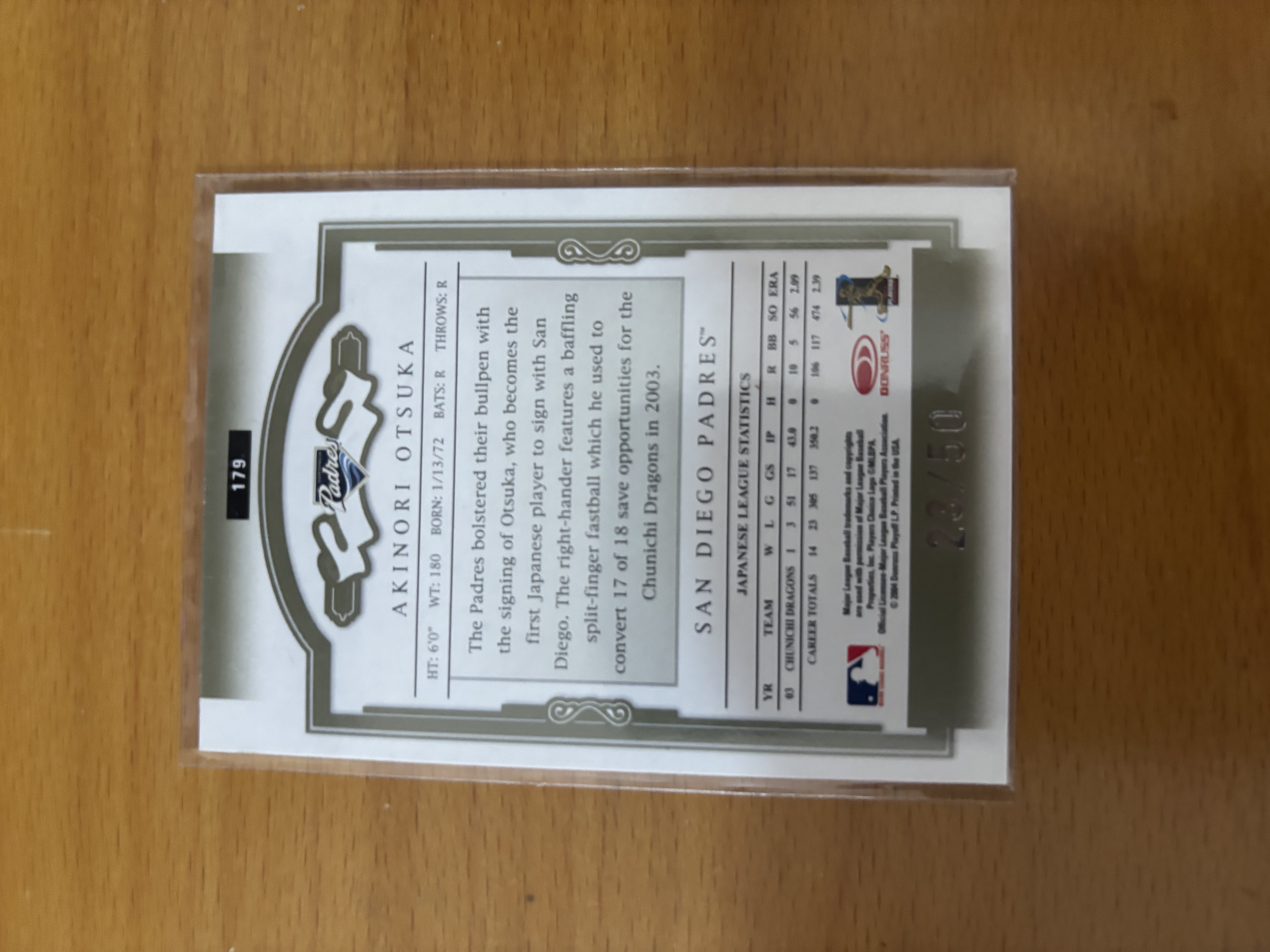 Akinori Otsuka Baseball Trading Card