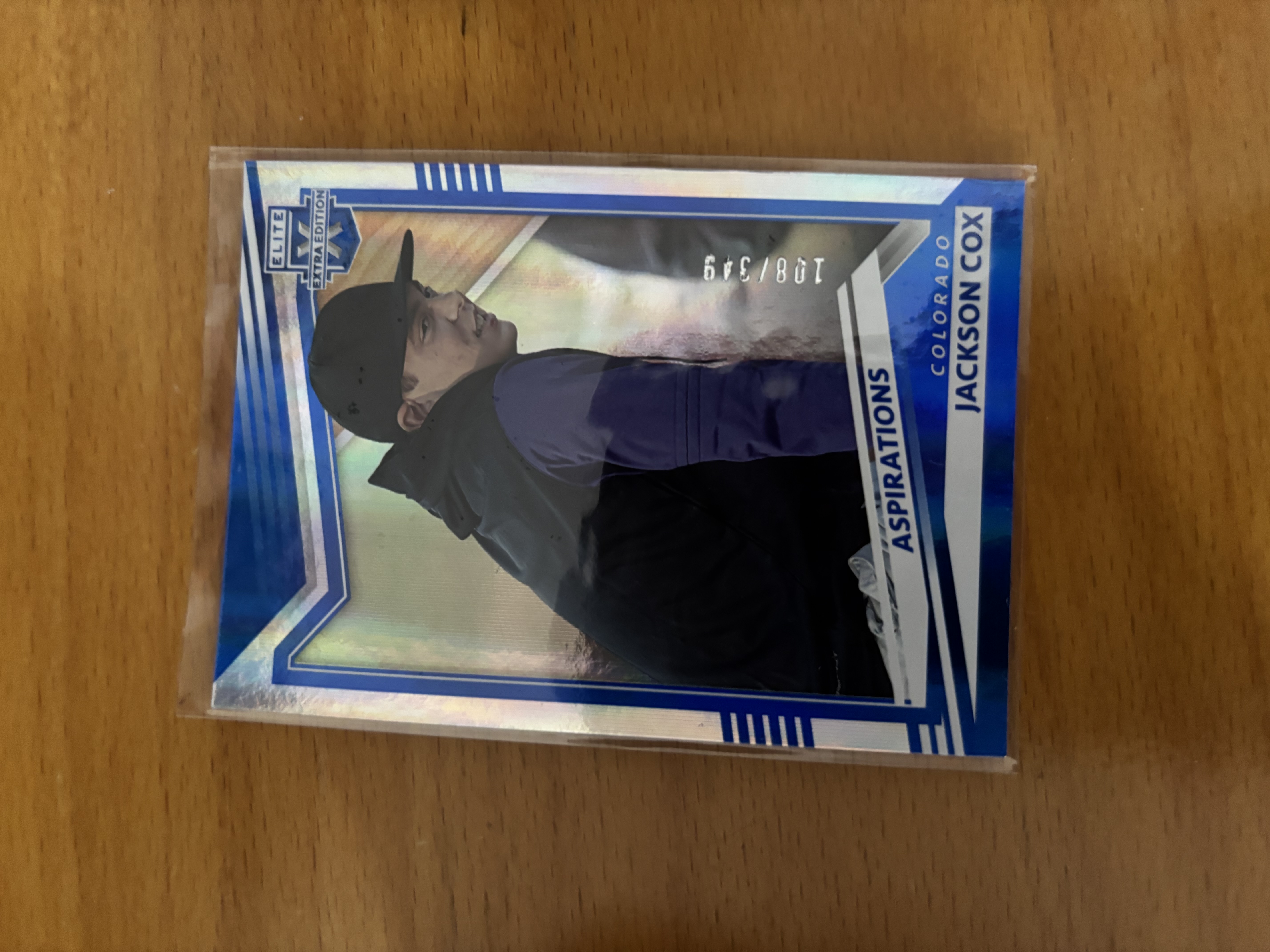 Jackson Cox Aspirations Baseball Trading Card