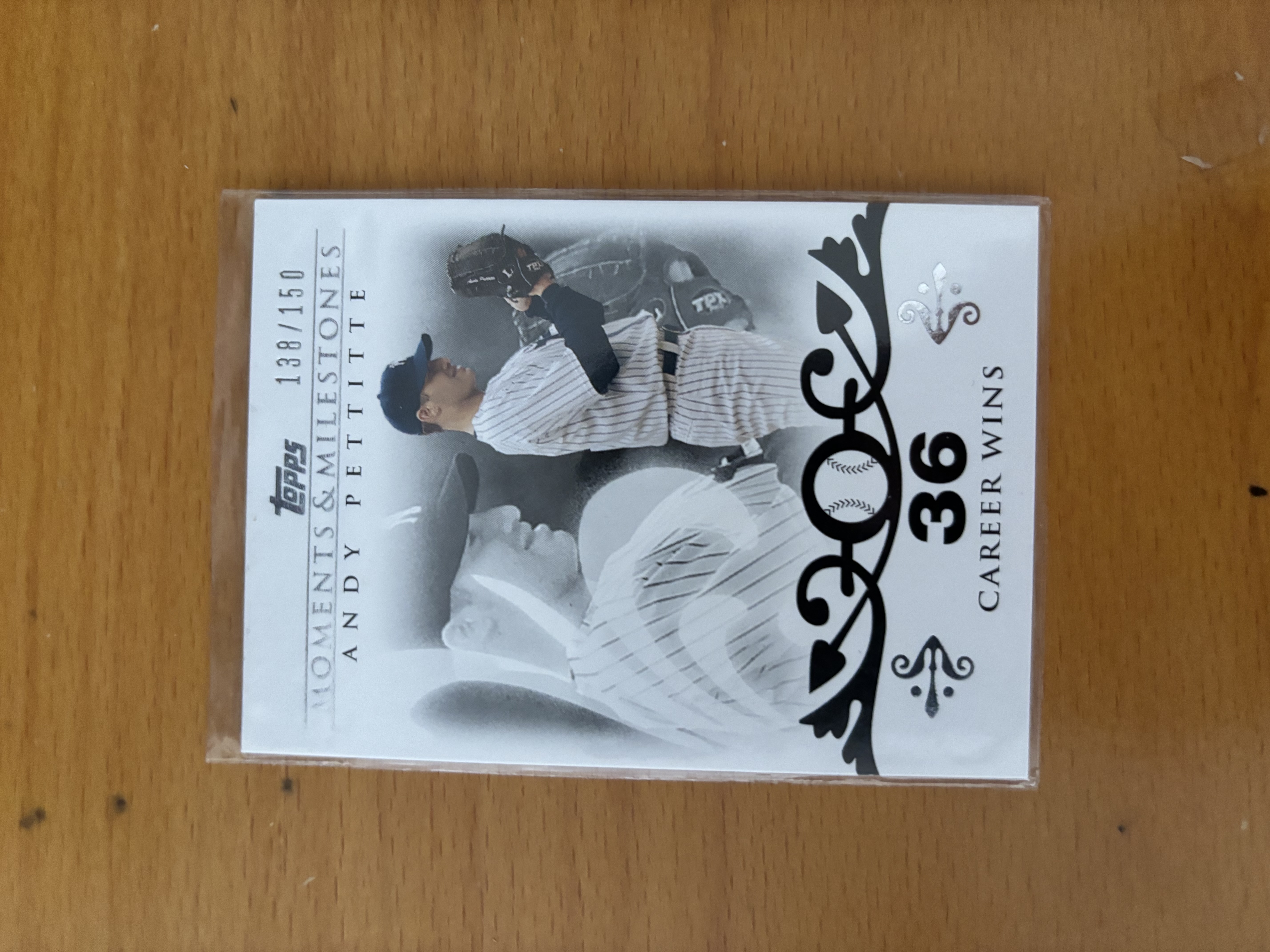 Andy Pettitte Milestones Topps Card
