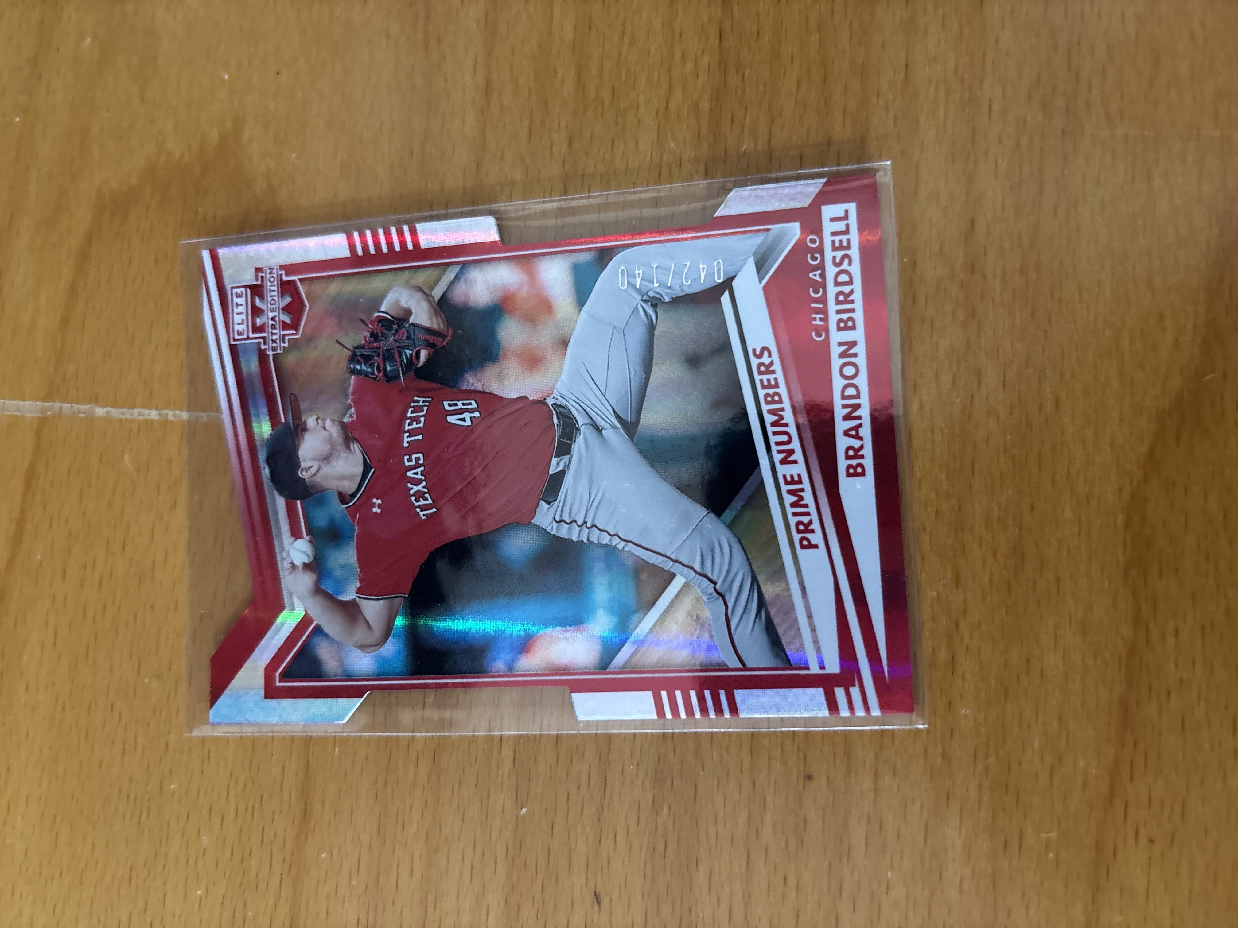 Brandon Birdsell Prime Numbers Baseball Card