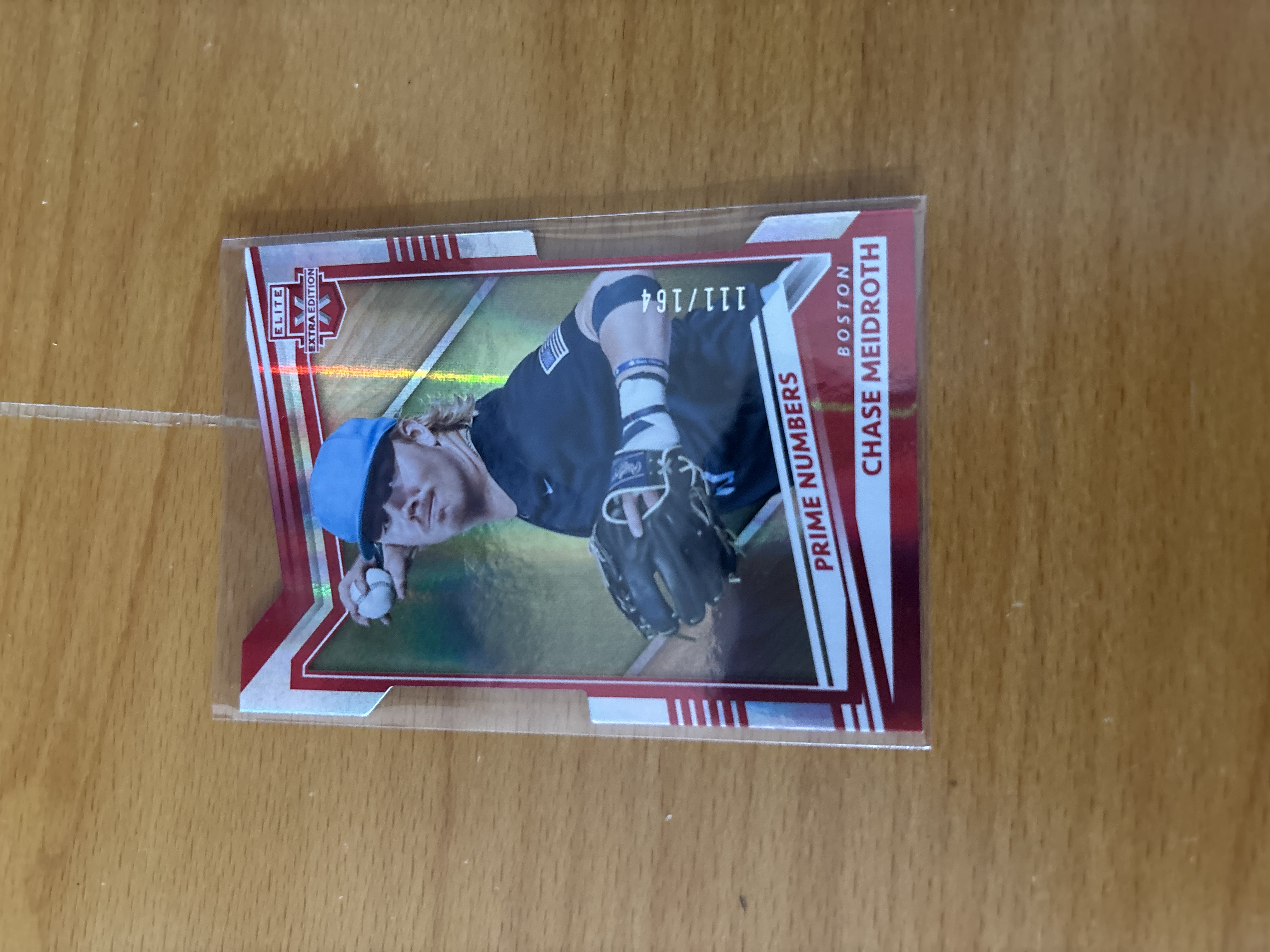 Chase Meidroth Prime Numbers Edition Baseball Card