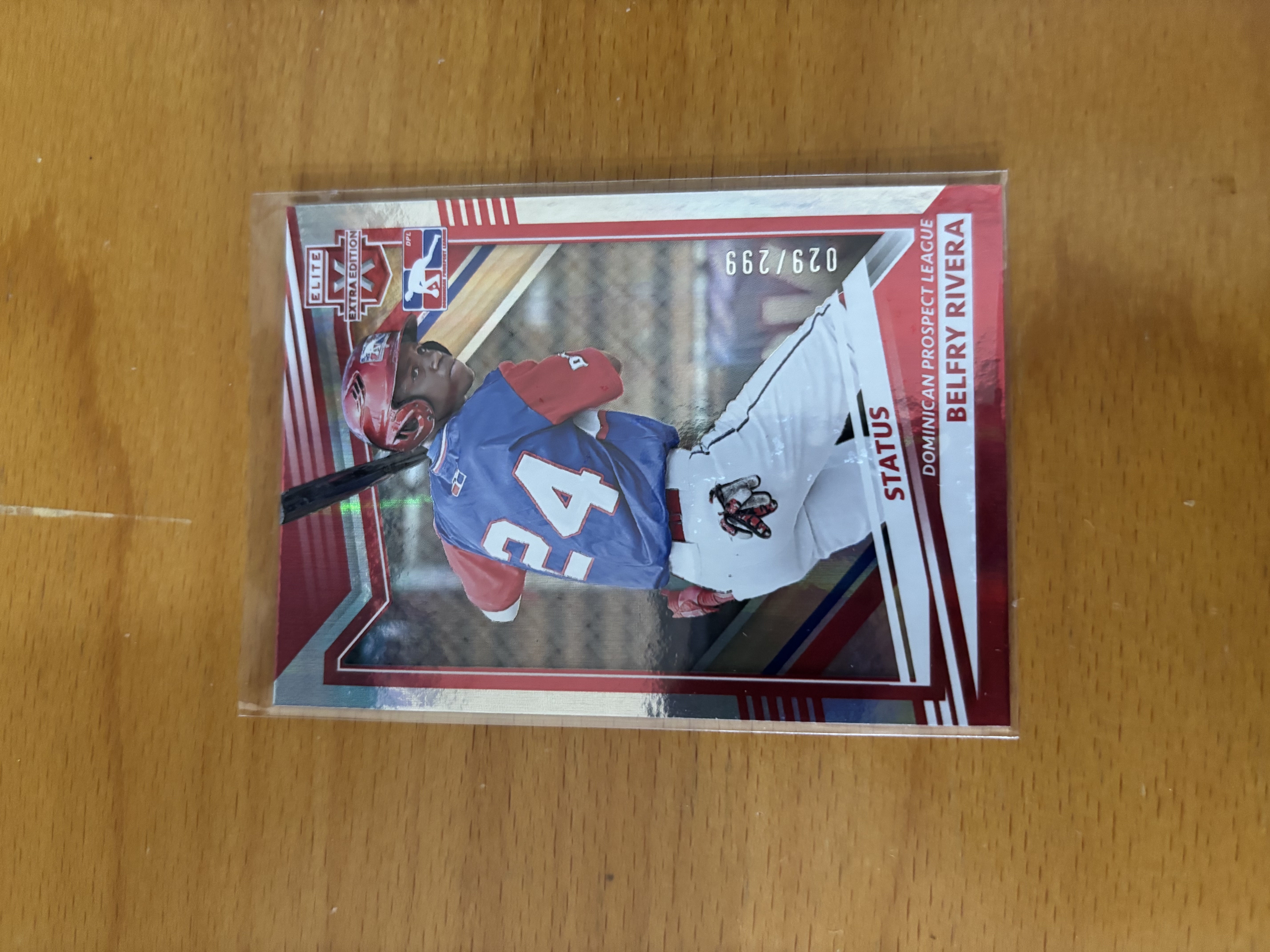 Belfry Rivera Elite Extra Edition Baseball Card