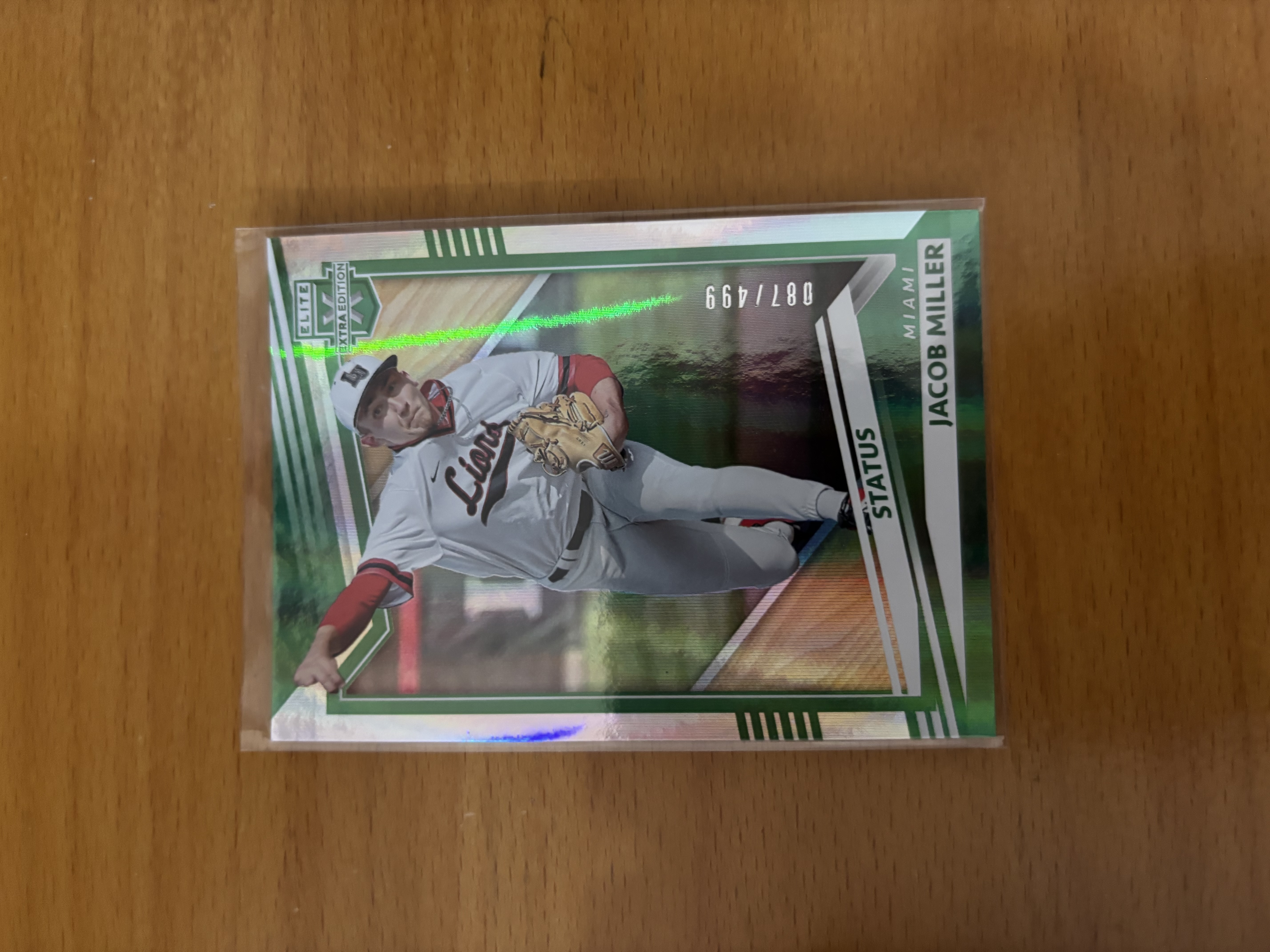 Jacob Miller Baseball Trading Card