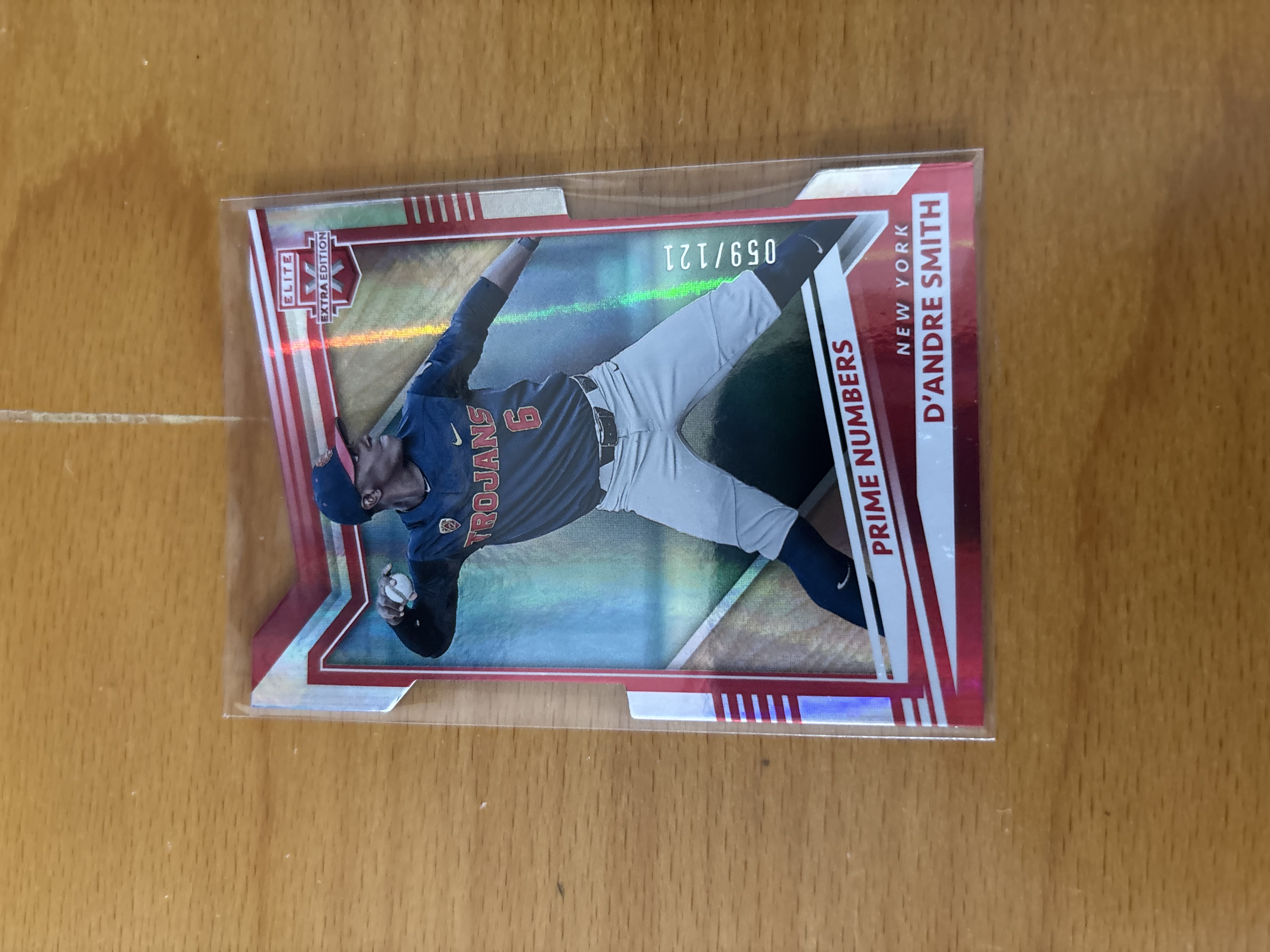 D'Andre Smith Prime Numbers Baseball Card