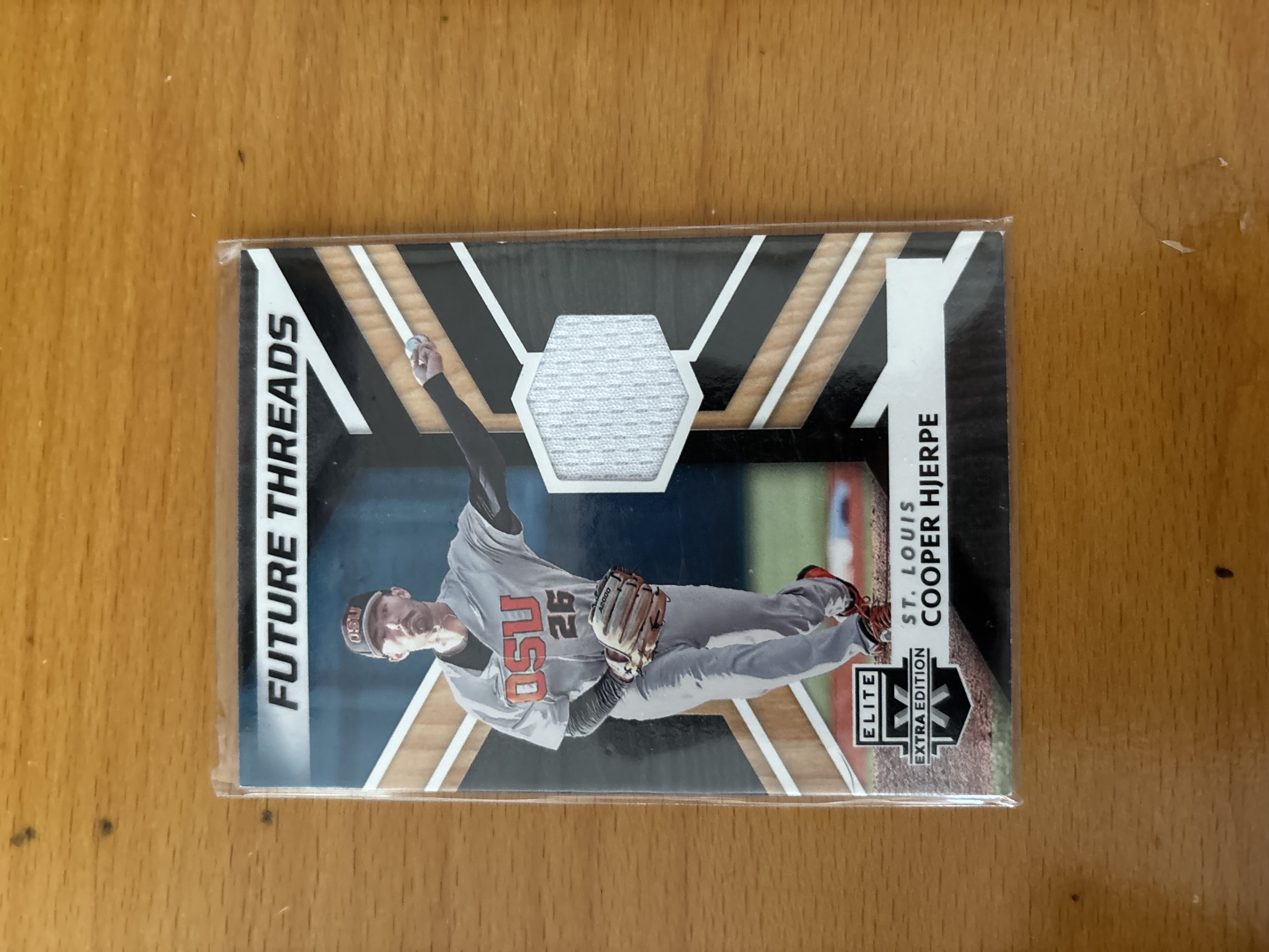 Cooper Hjerpe Future Threads Baseball Card