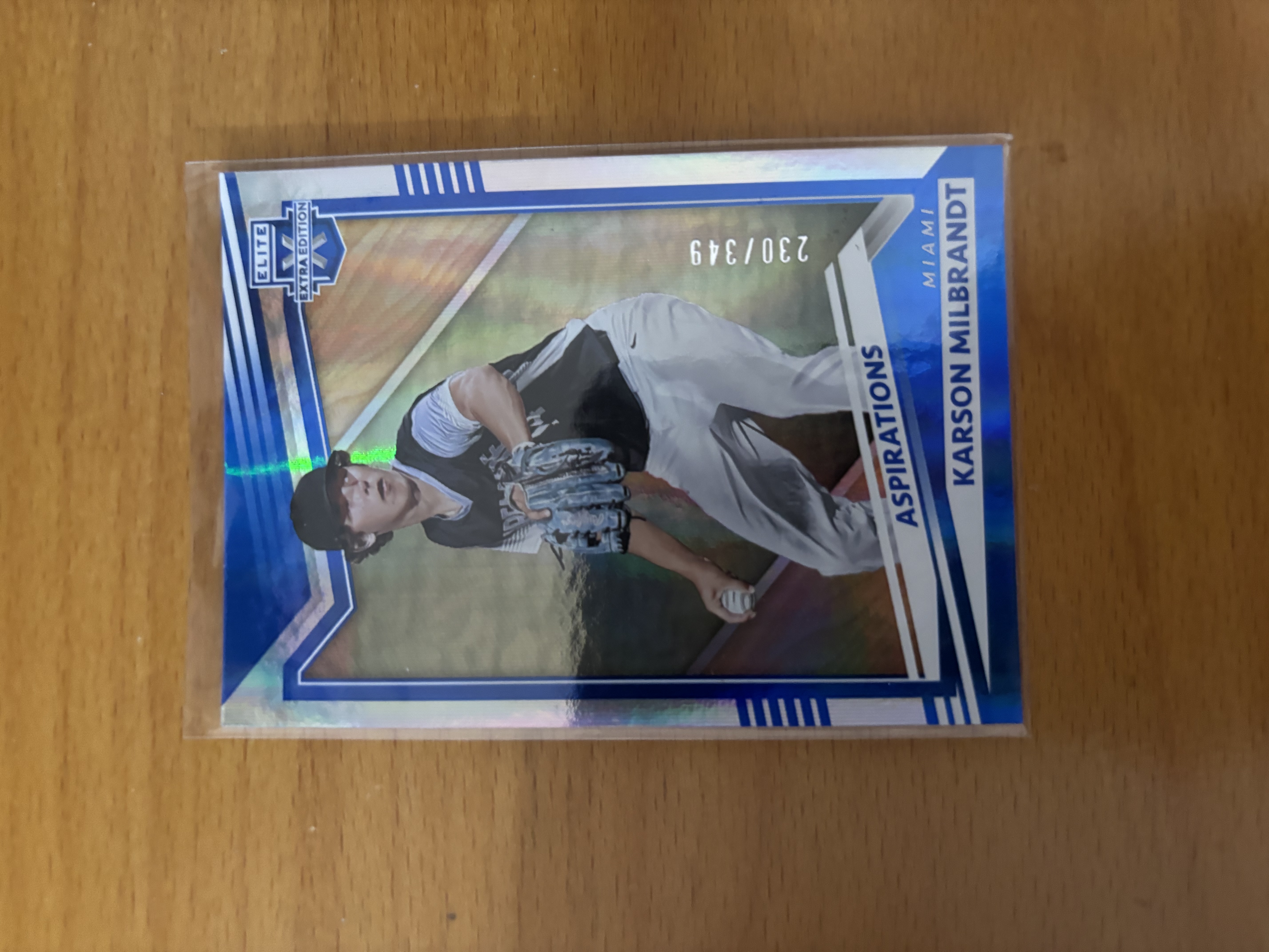 Karson Milbrandt Baseball Trading Card