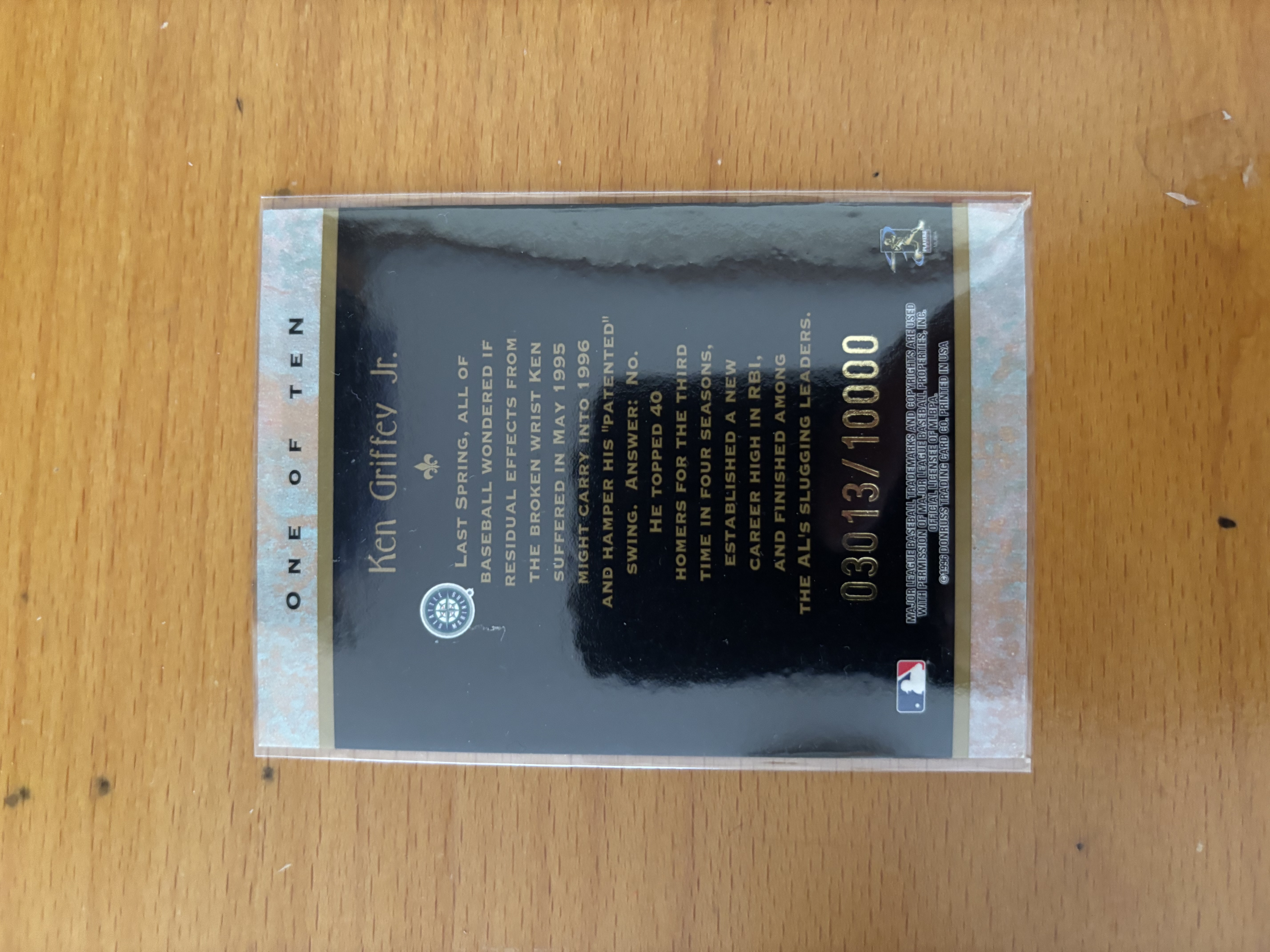 Ken Griffey Jr. Limited Edition Trading Card