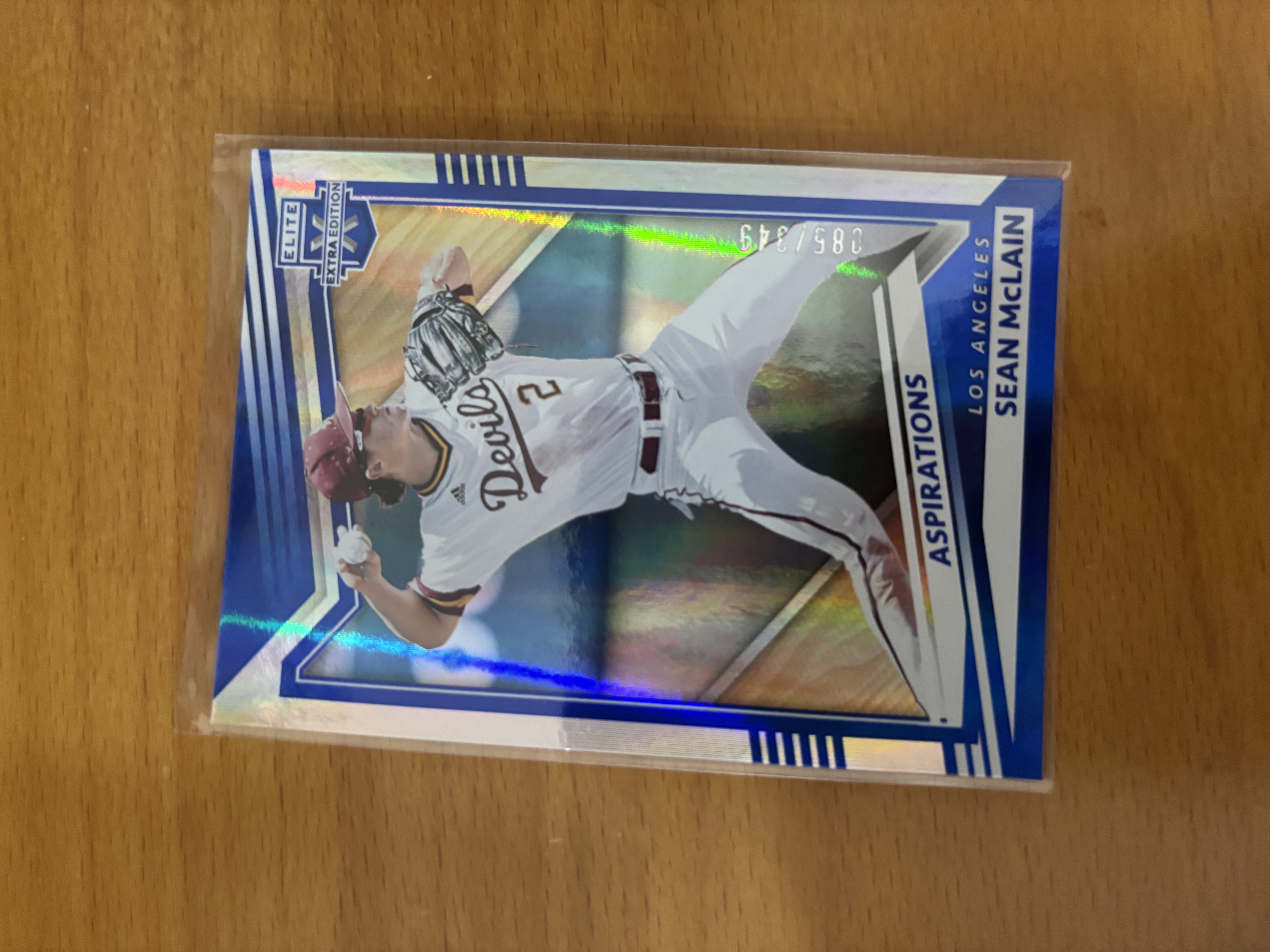 Sean McLain 'Aspirations' Baseball Trading Card
