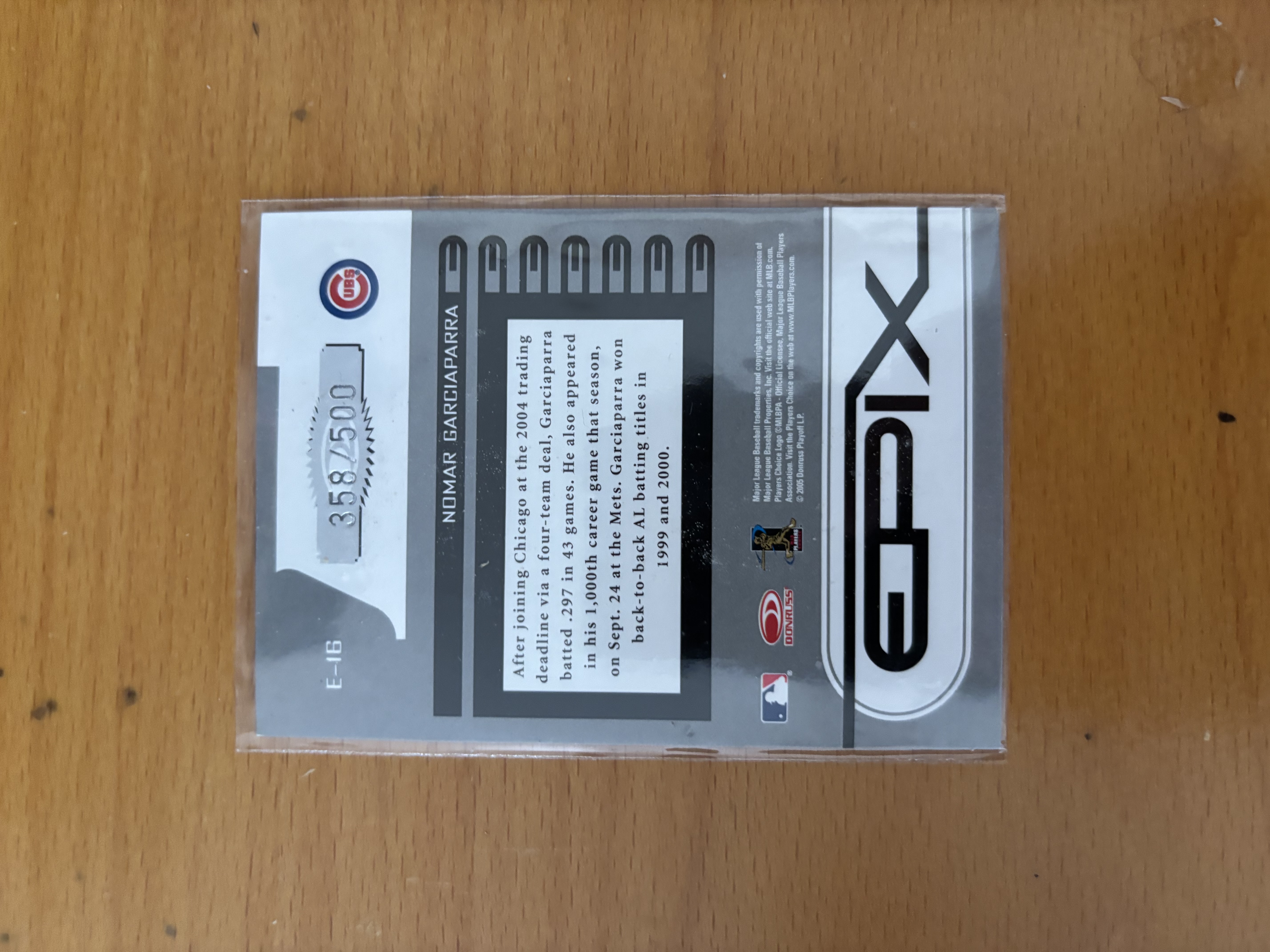 Nomar Garciaparra SPx Baseball Card