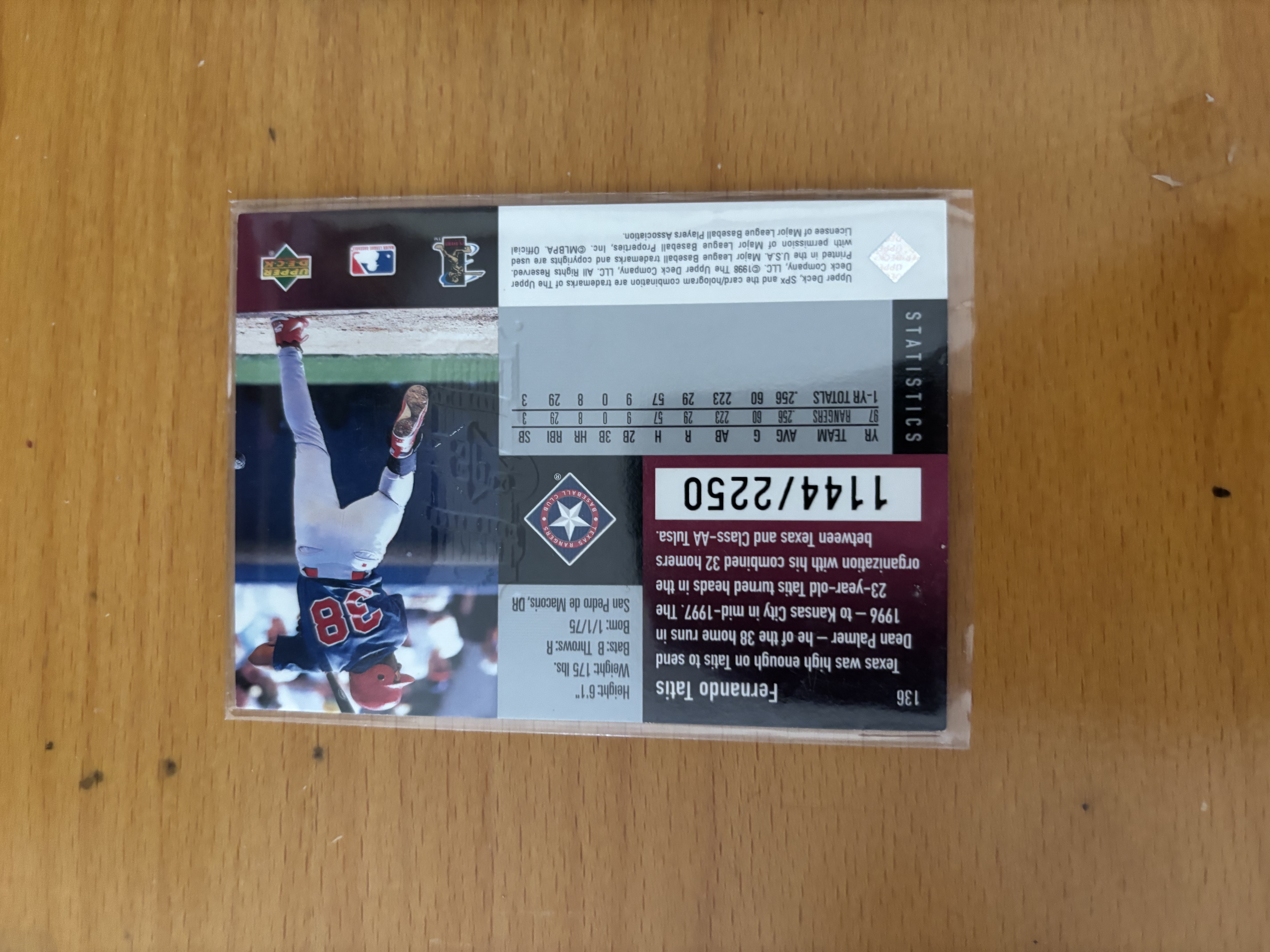 Fernando Tatis Limited Edition Baseball Card