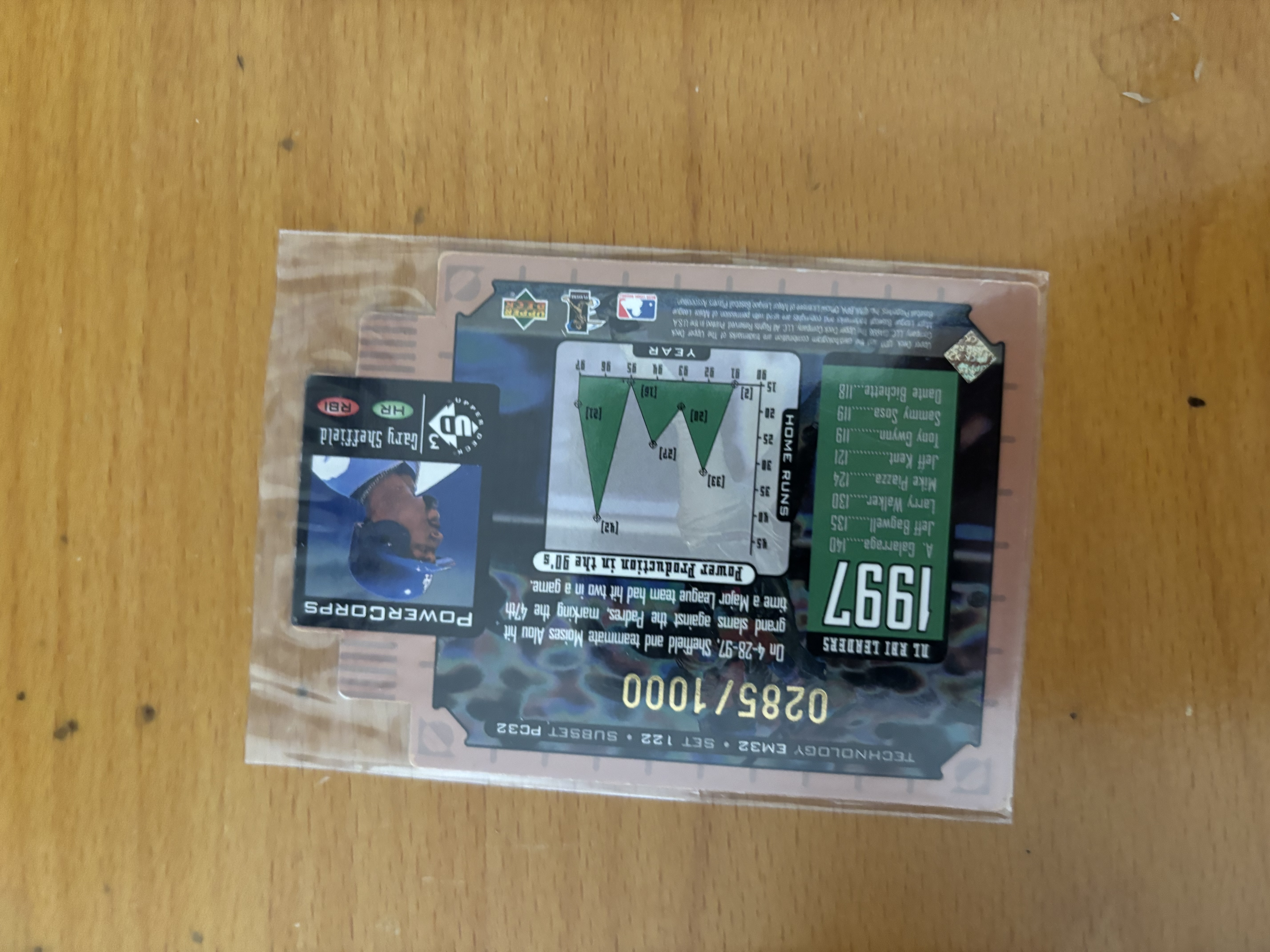 Barry Bonds 1997 PowerDeck Baseball Card