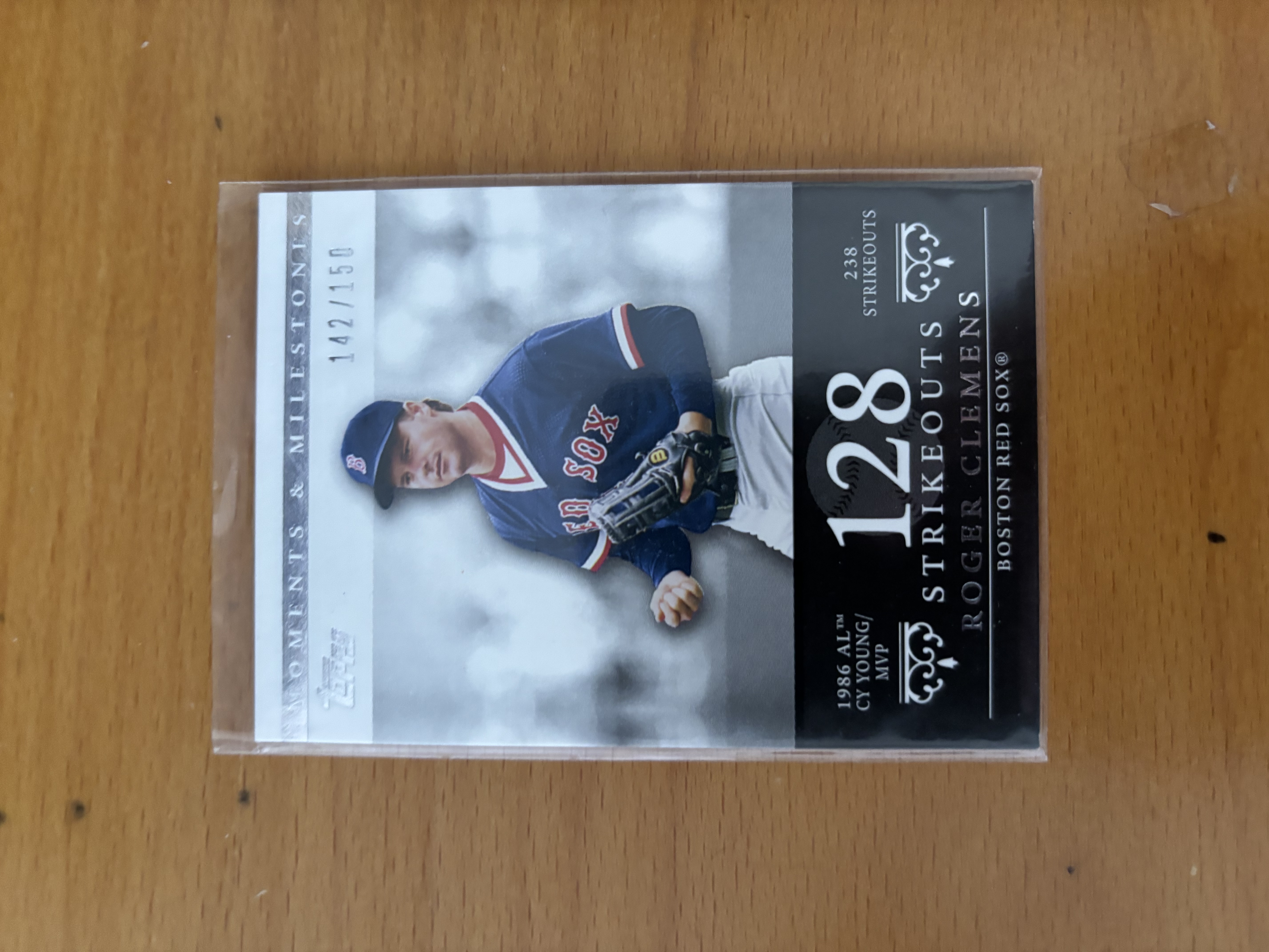 Roger Clemens 128 Strikeouts Trading Card