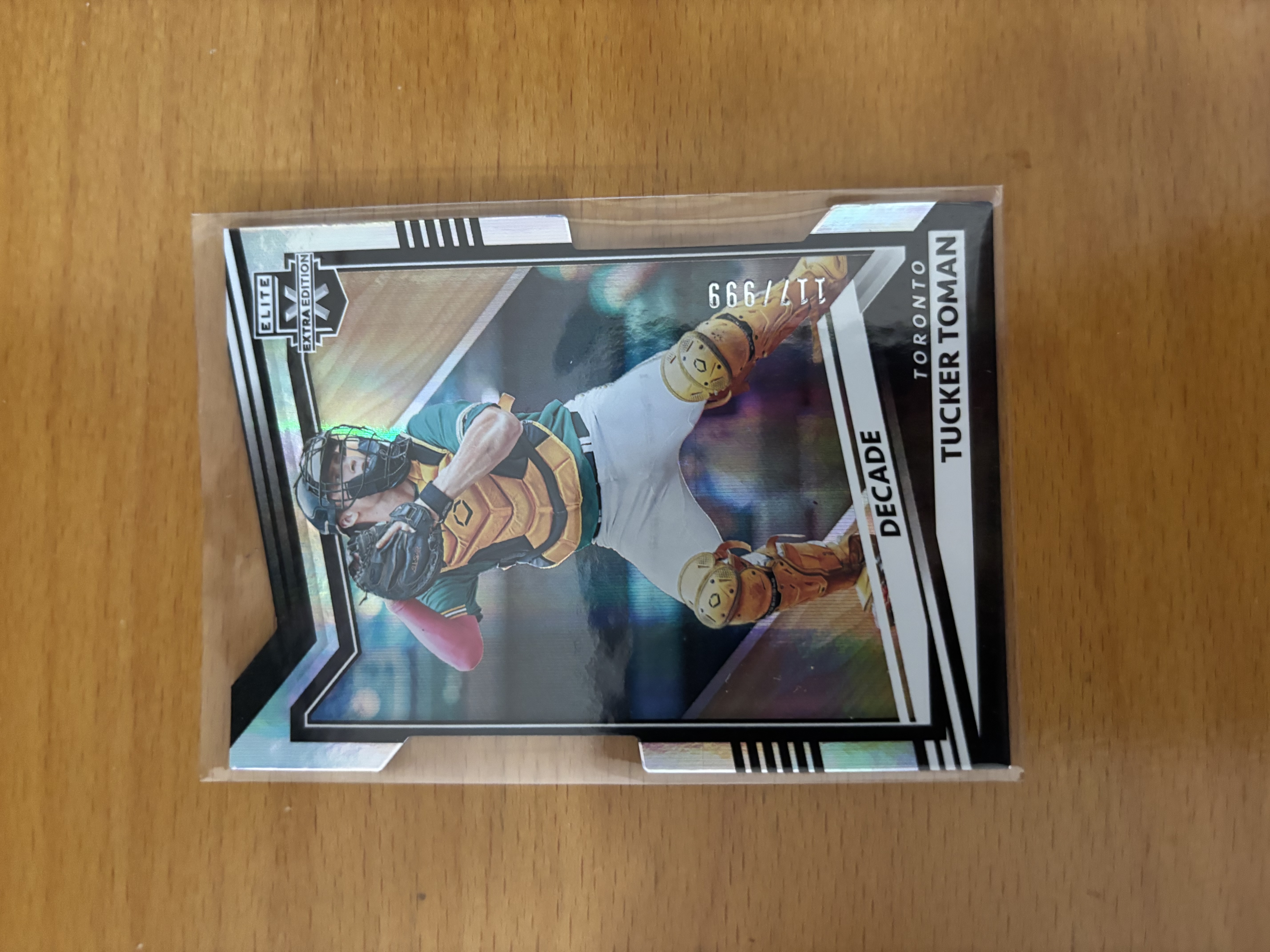 Tucker Toman Topps Chrome Baseball Card