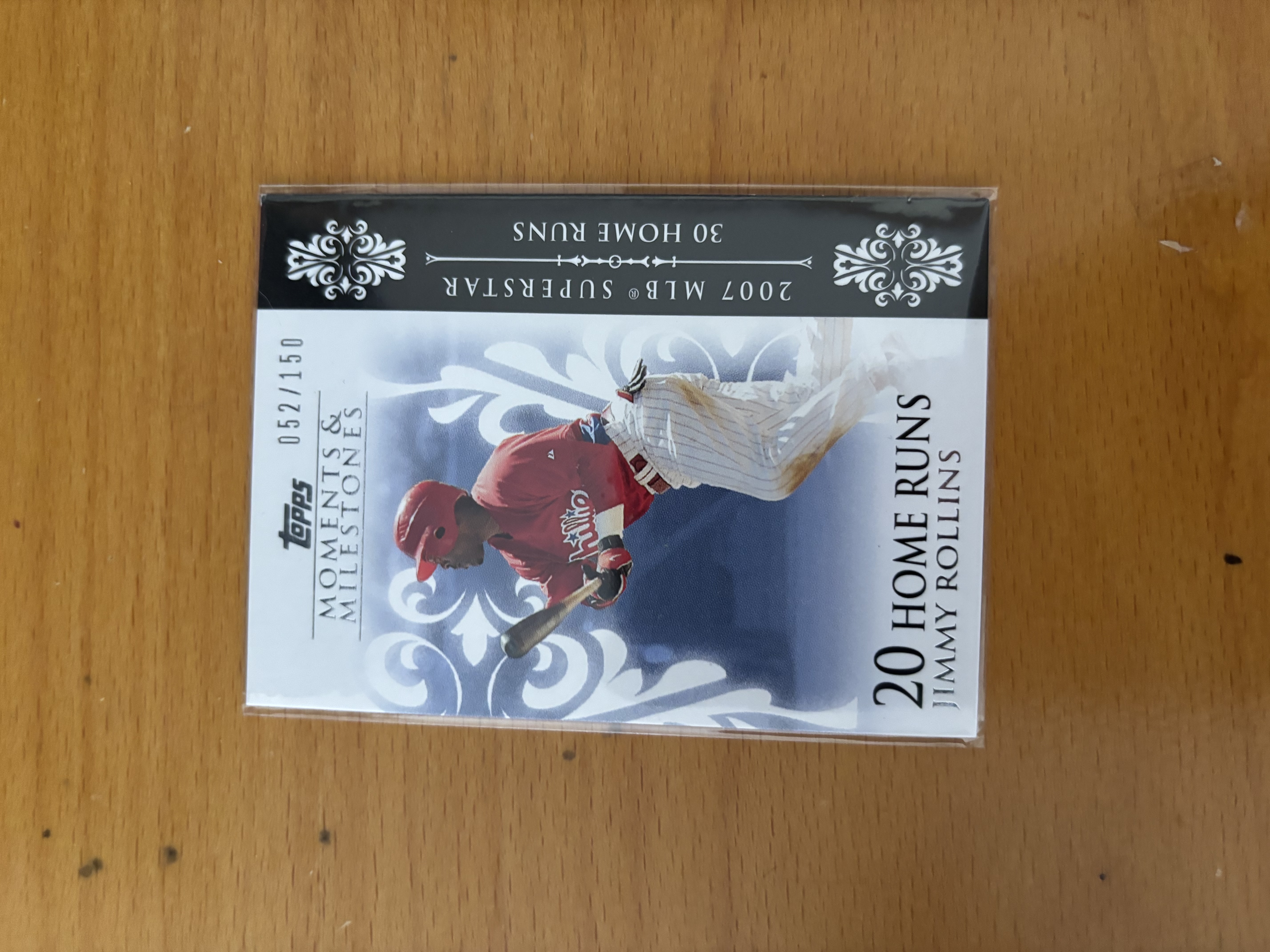 Topps Moments & Milestones Jimmy Rollins Baseball Card