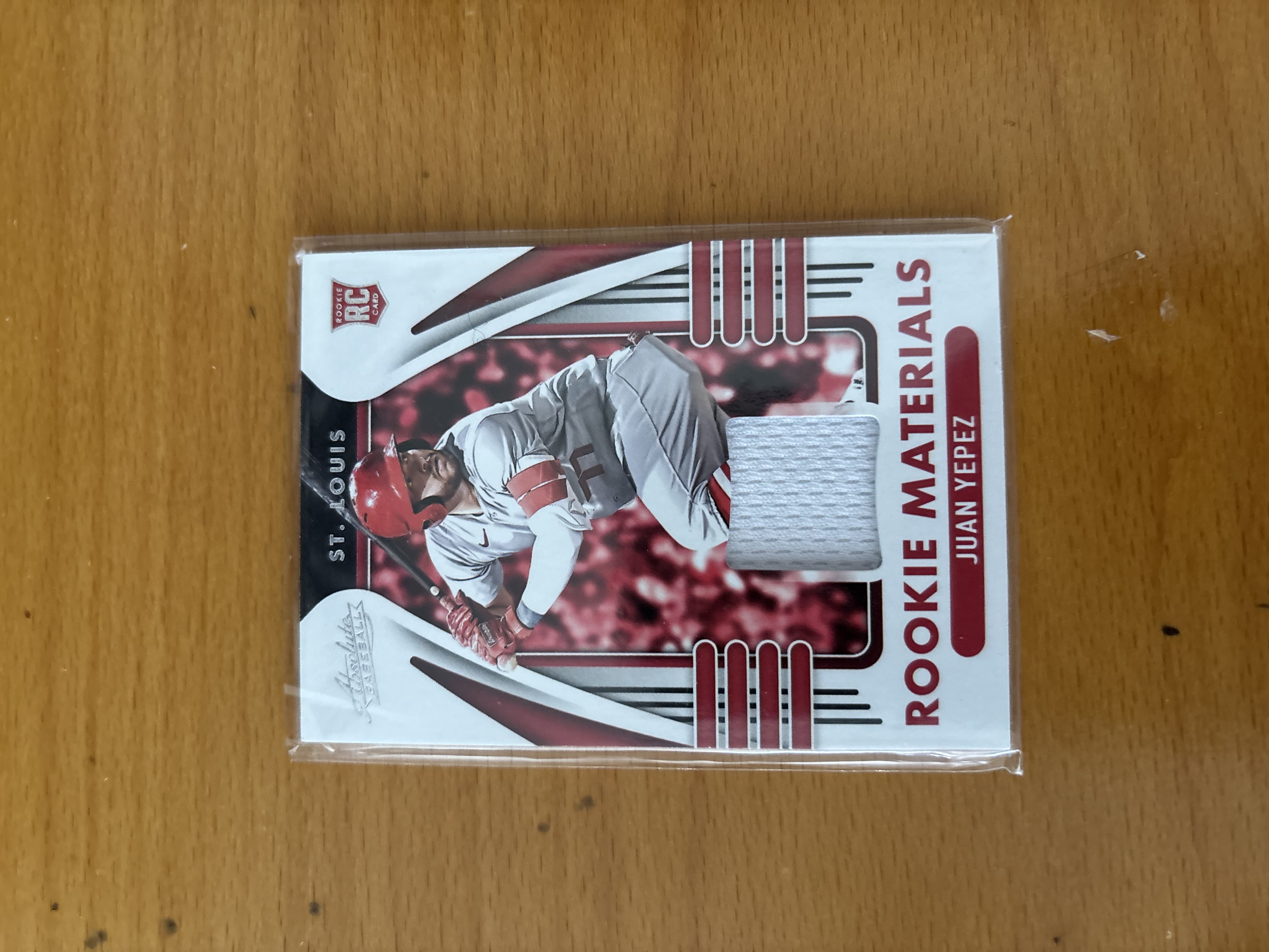 Juan Yepez Rookie Materials Baseball Card