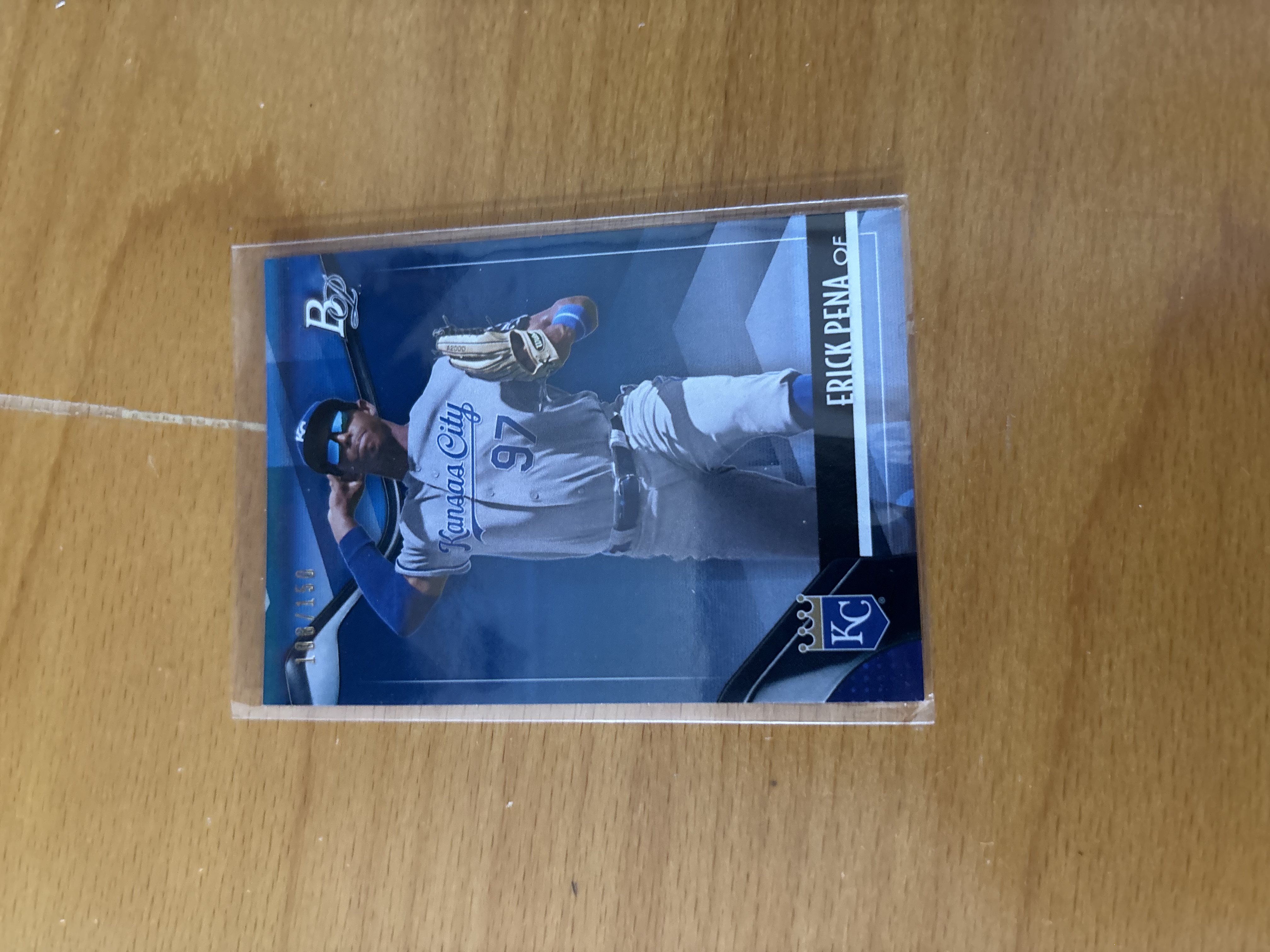 Erick Peña Kansas City Royals Baseball Card