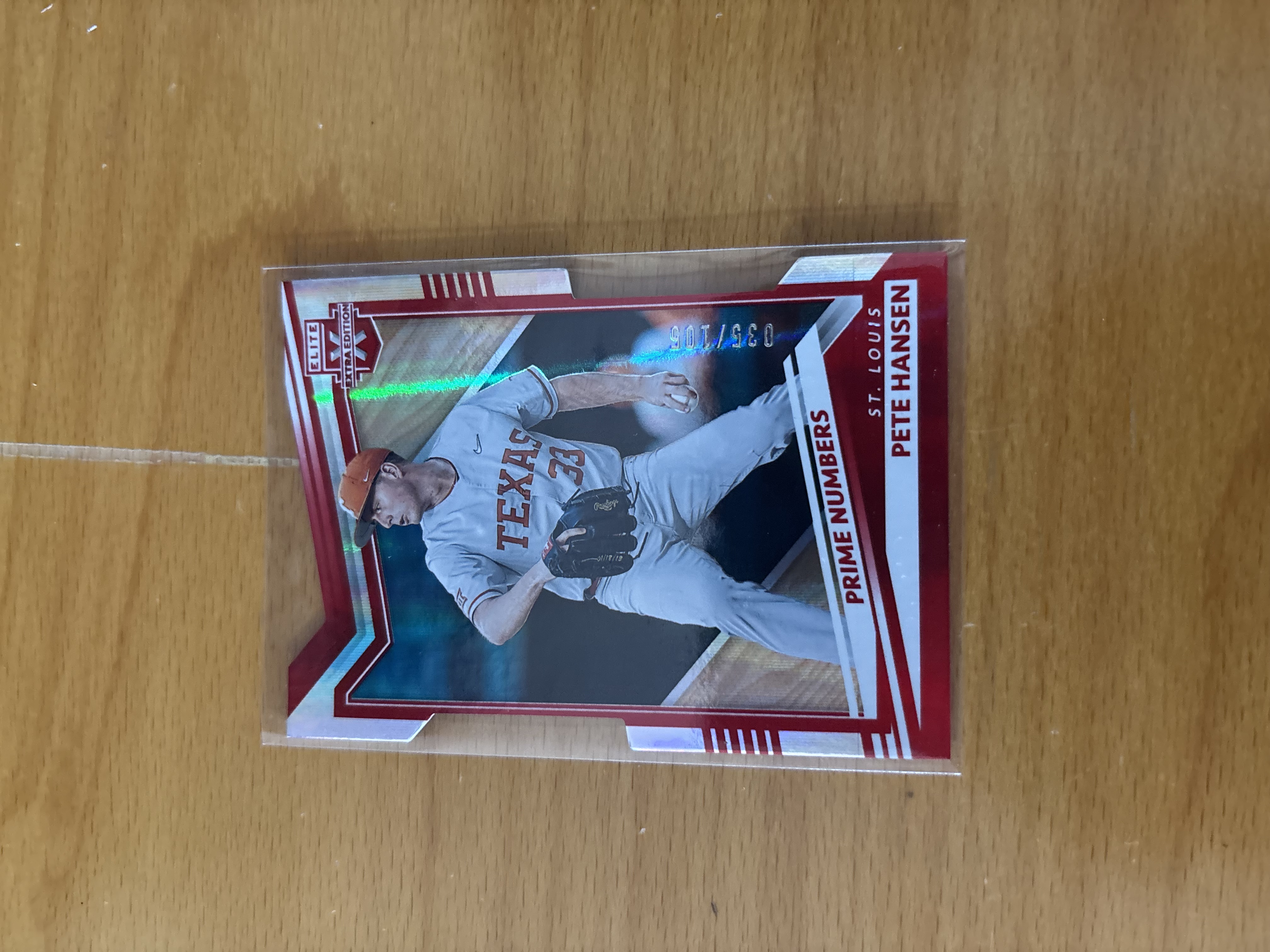 Pete Hansen Prime Numbers Trading Card