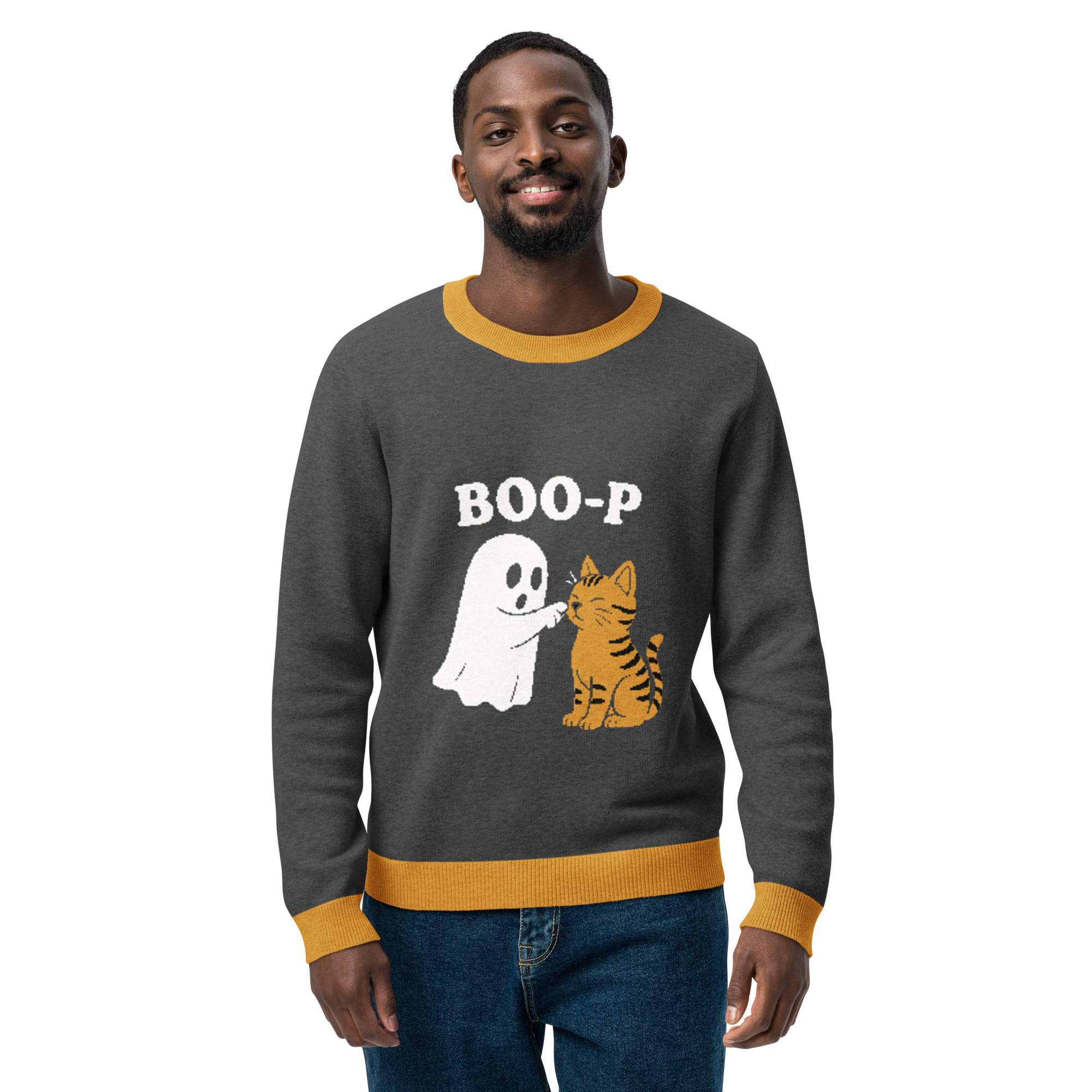 Boo-p! Classic Knit Crew Neck Sweater