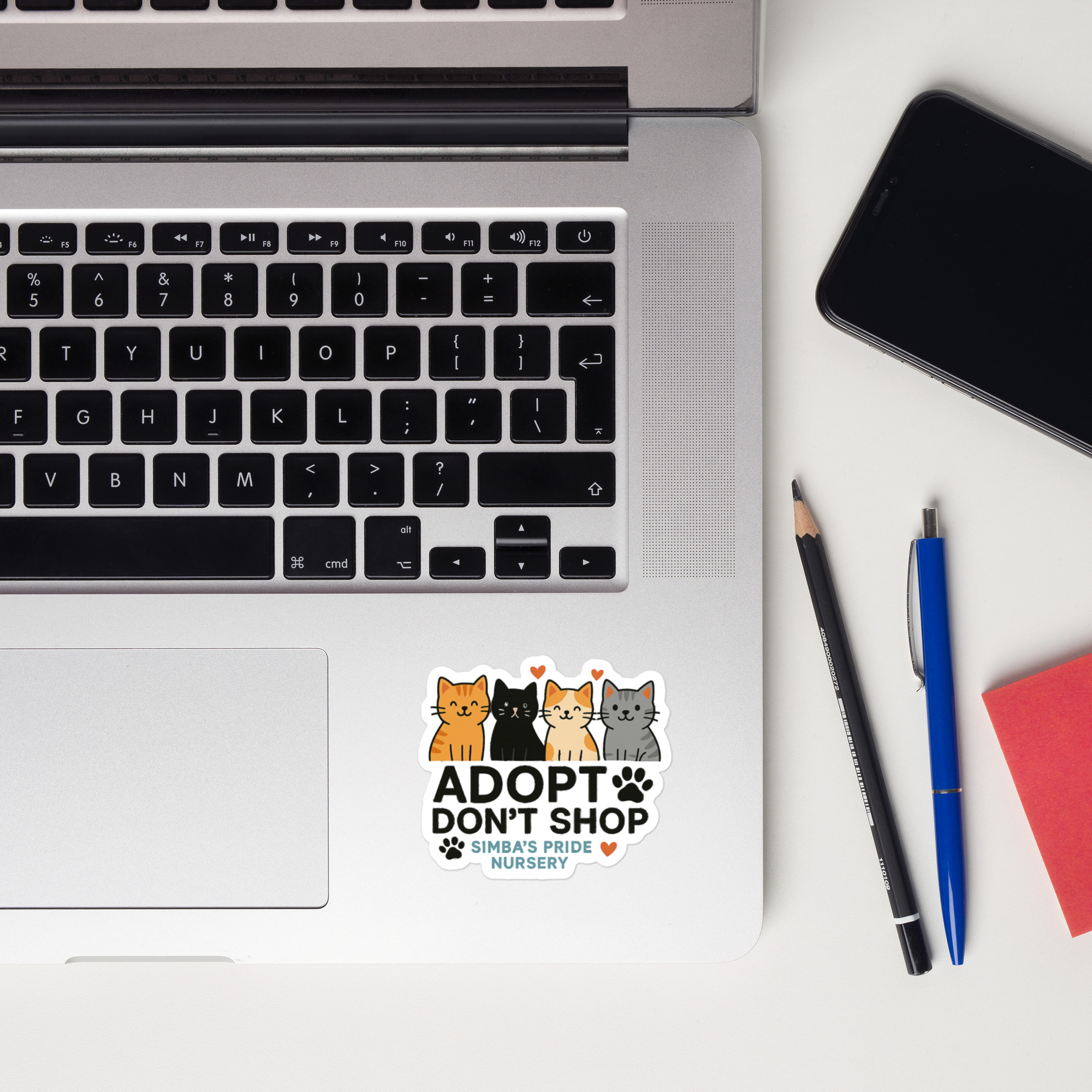 Adopt Don’t Shop – Cute Cat Rescue Sticker