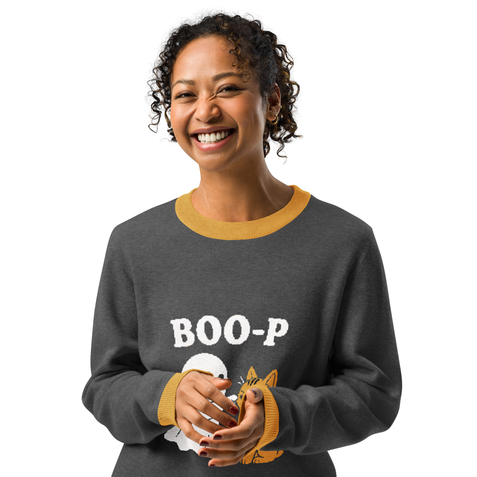 Boo-p! Classic Knit Crew Neck Sweater