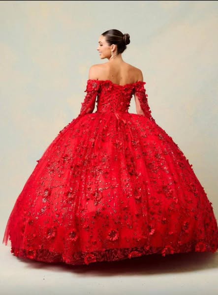 Elegant Red Ball Gown