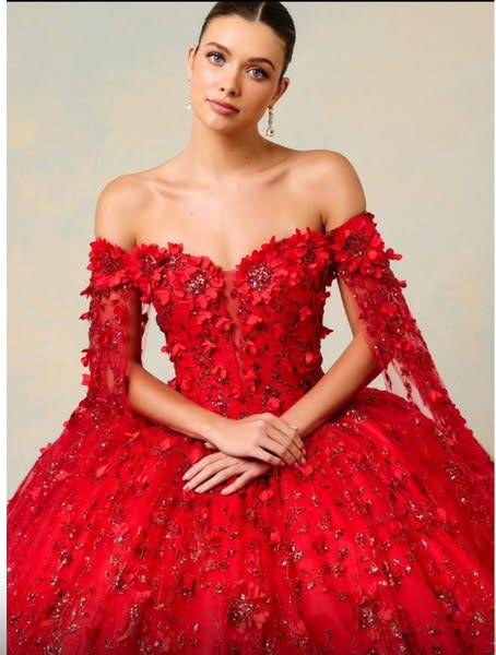 Elegant Red Ball Gown