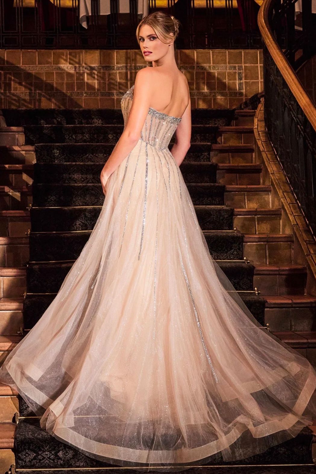 Vestido de gala Cinderella LaDivine Modelo CB158