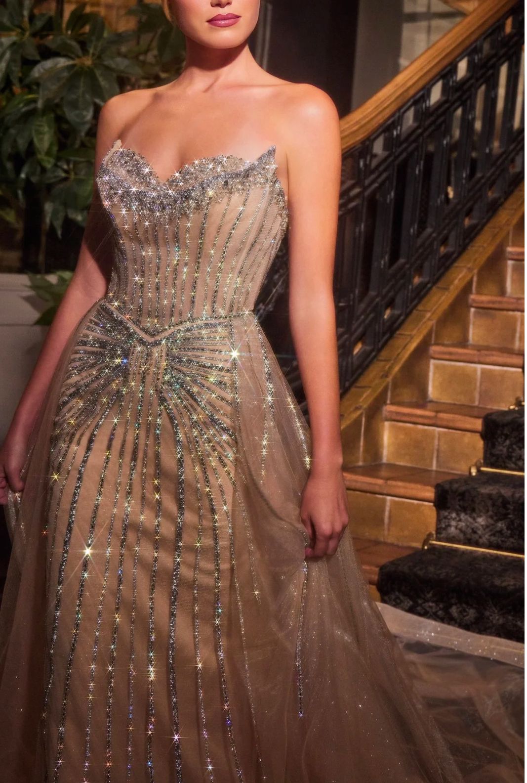 Vestido de gala Cinderella LaDivine Modelo CB158
