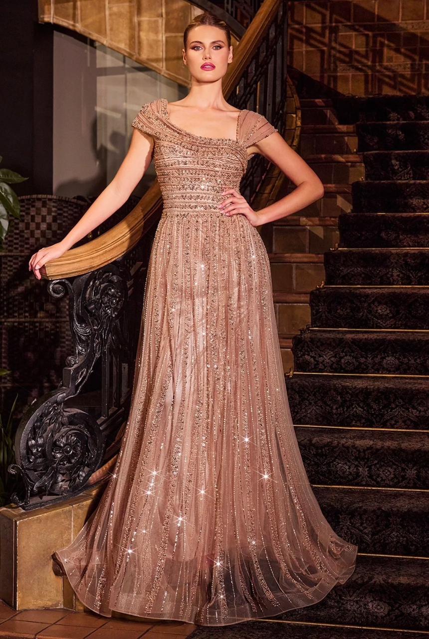 Vestido de fiesta plateado