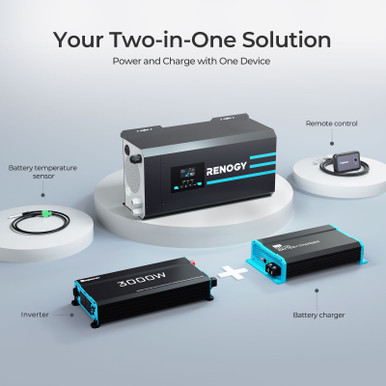 Renogy 12V 3000W Inverter Charger 230Vac