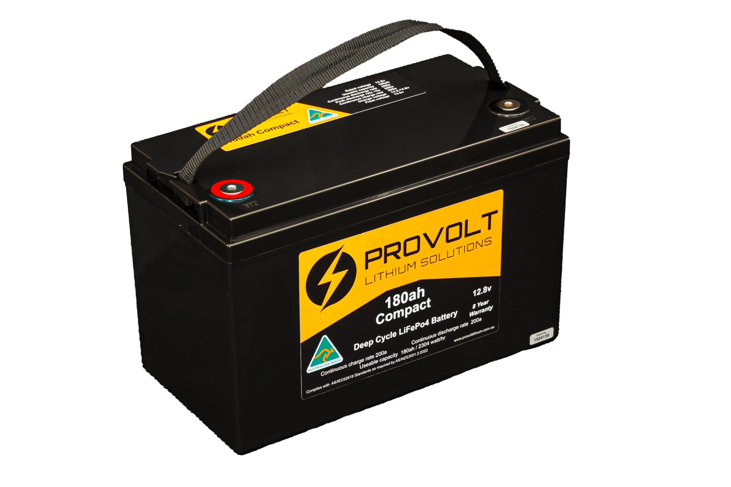 Provolt Compact 180ah Deep Cycle Lithium Battery