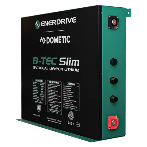 B-TEC 12V 300Ah Slimline Lithium Battery