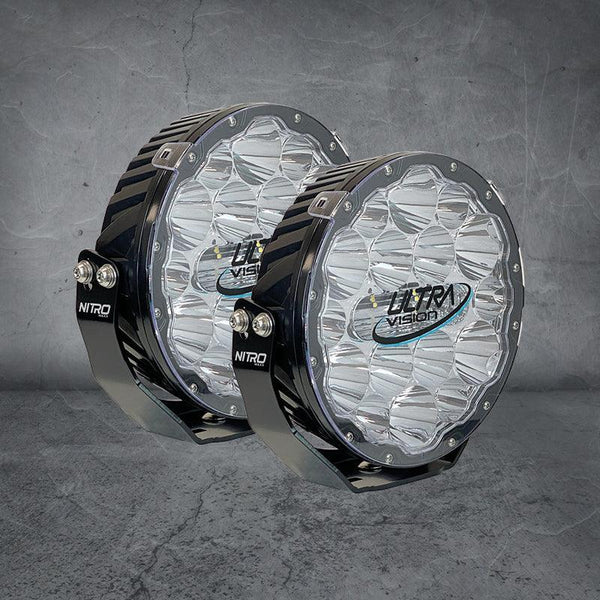 NITRO 180 Maxx 9" LED Driving Light (Pair) Including Harness