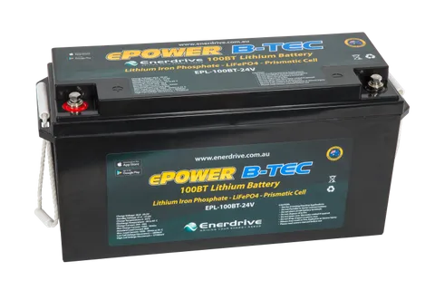 Enerdrive B-TEC 100amp / 24v LiFePO4 Battery BT
