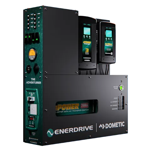 Enerdrive Adventurer System (LEFT) 40AC 40DC 2000X Inc EPRO+