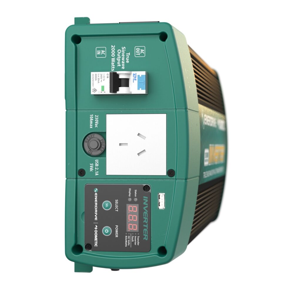 Enerdrive ePOWER 2000w/12v With RCD & AC Transfer Switch