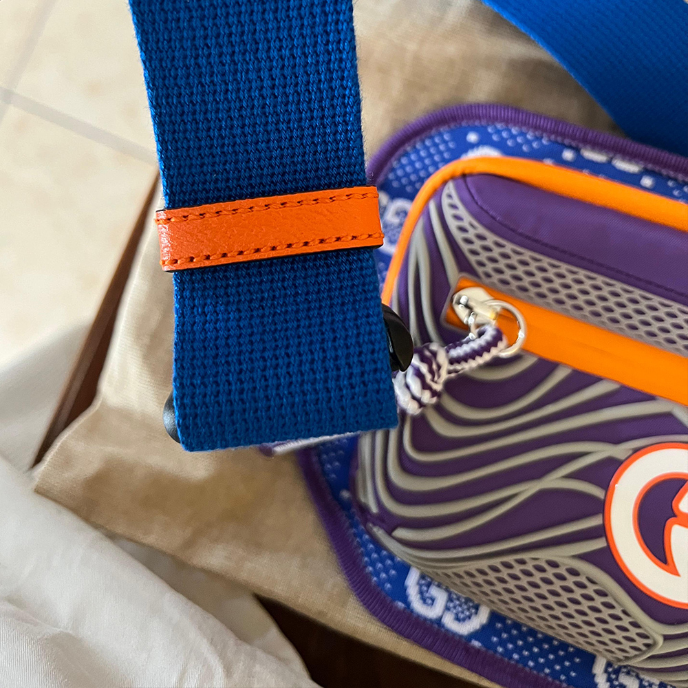 Gucci Interlock GG Monogram Belt Bag - Blue/Orange/Purple