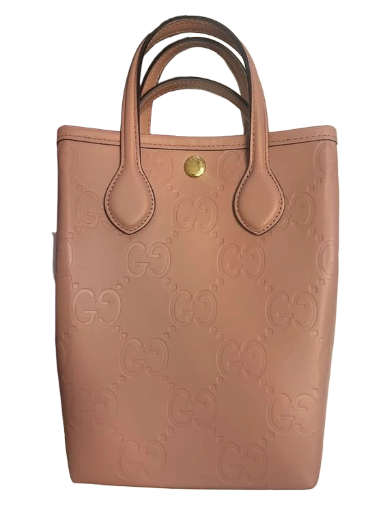 Gucci Mini Tote Bag - Gilbert Calf GG / Rosa