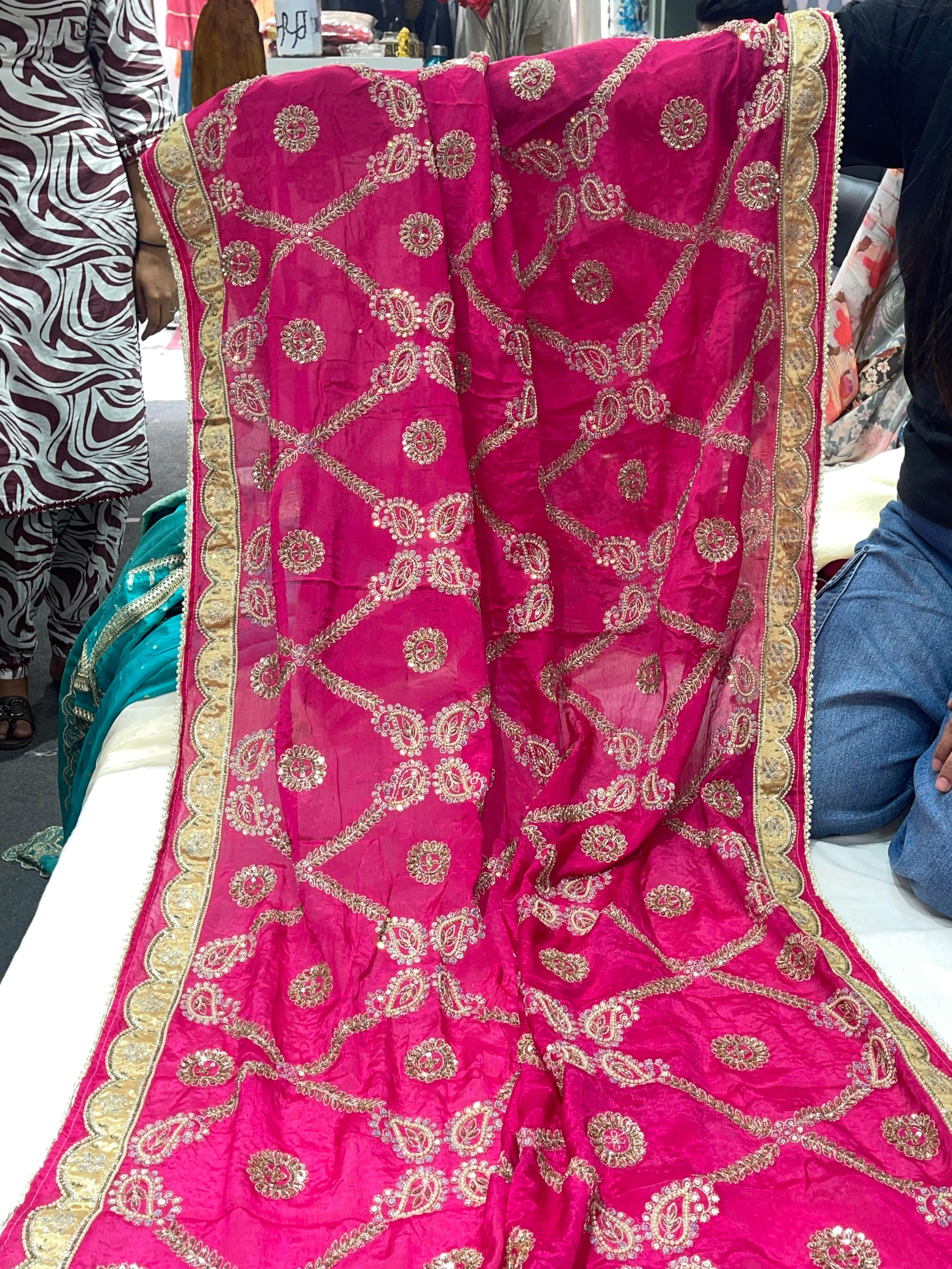  AC144 | Traditional Gold Embroidered || Bridal Set