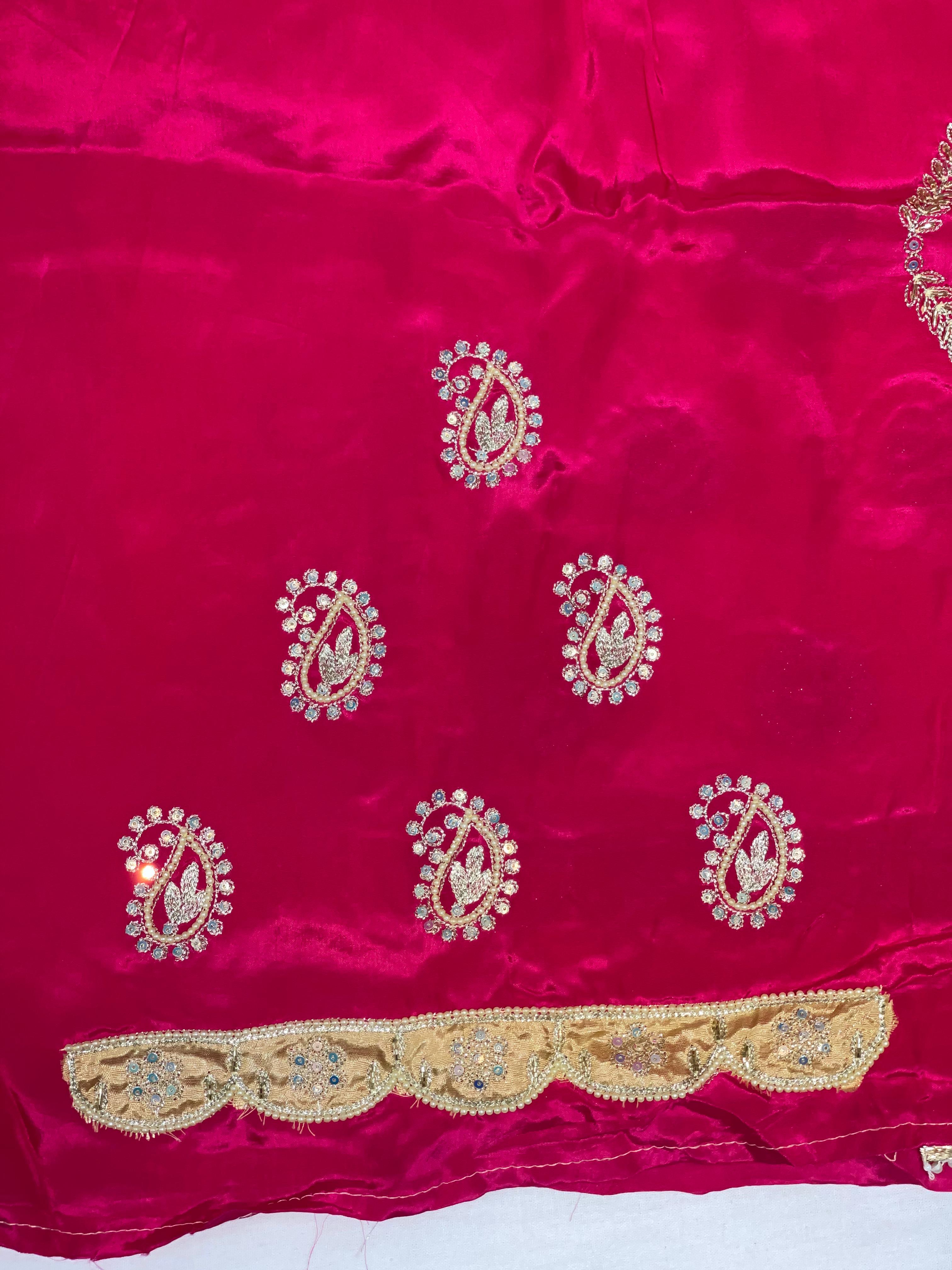 AC144 | Traditional Gold Embroidered || Bridal Set