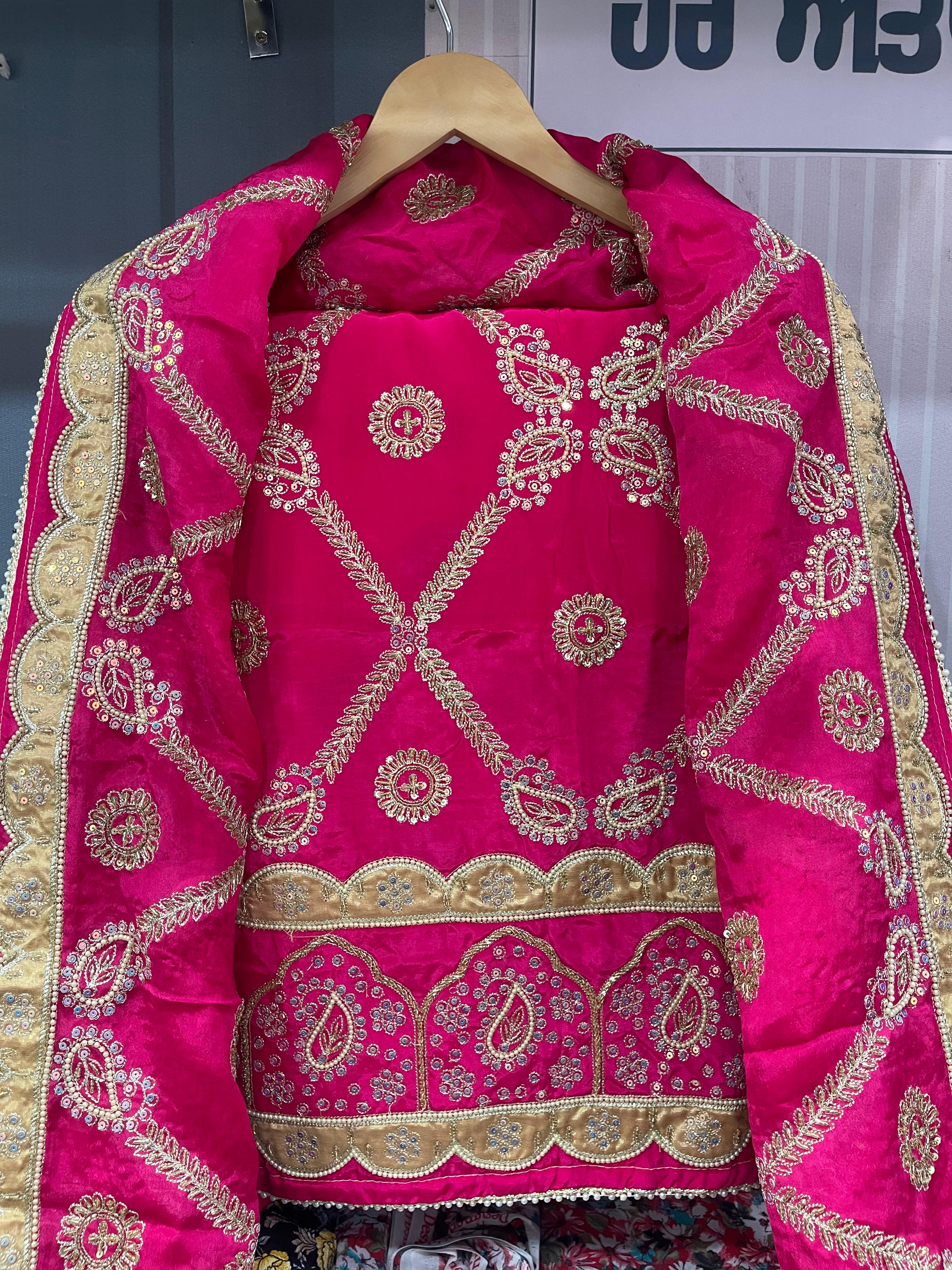  AC144 | Traditional Gold Embroidered || Bridal Set
