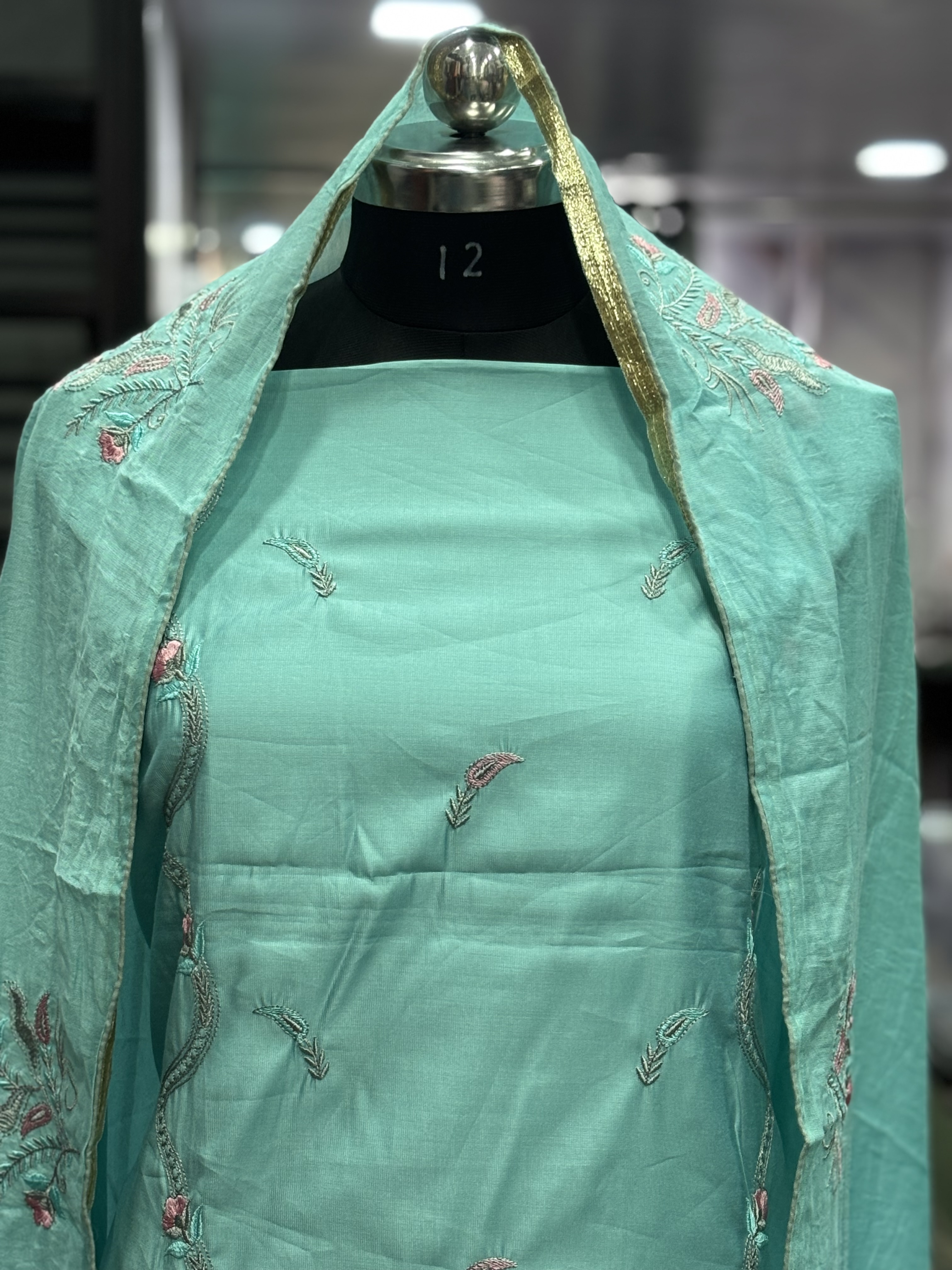  AC055 |  Ferozi Suit || Cotton Stuff | Party Wear | Jaggo | Festivel 