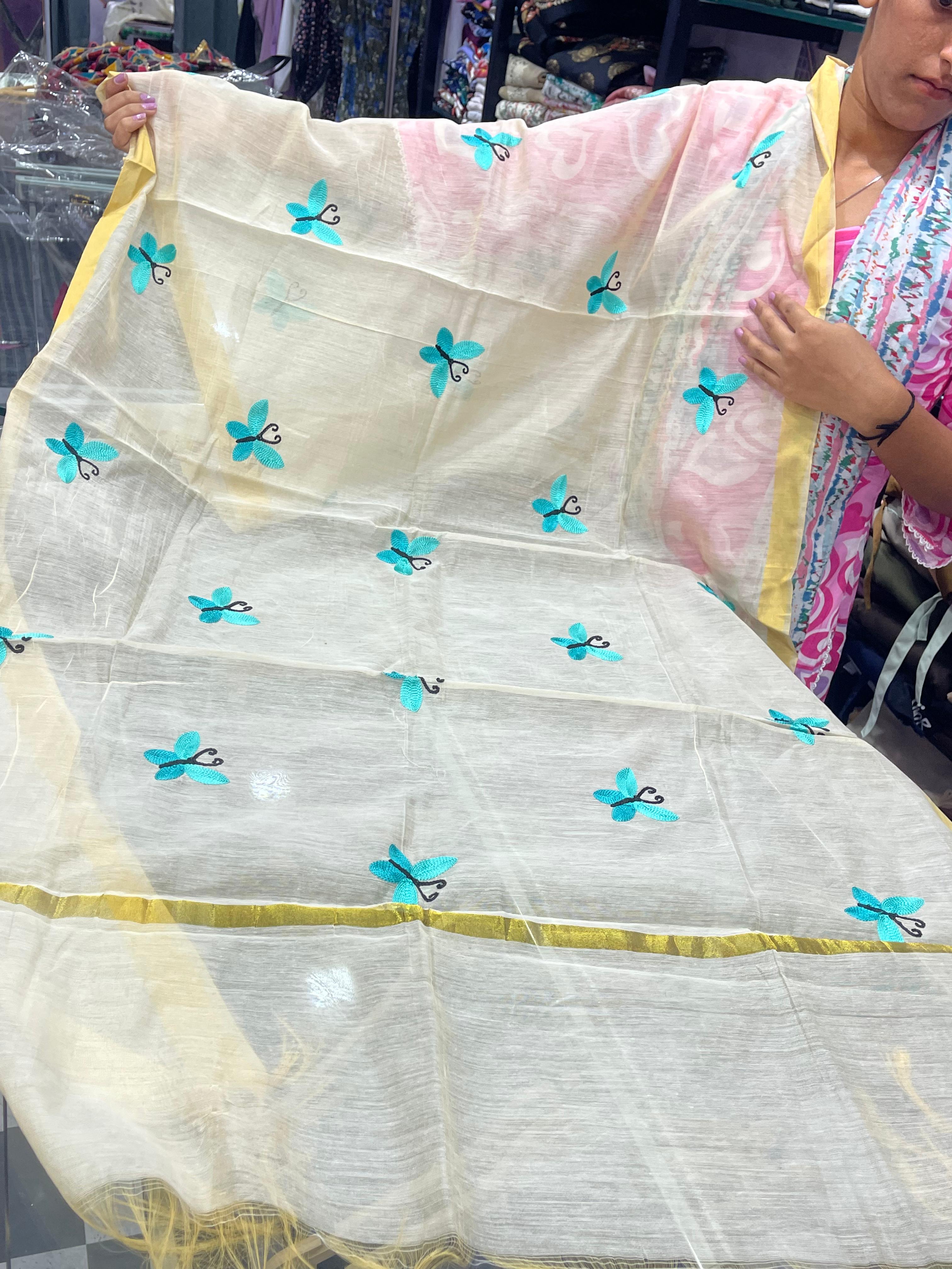 AC012 | Cotton || Handloom Cotton | Duppatta | 
