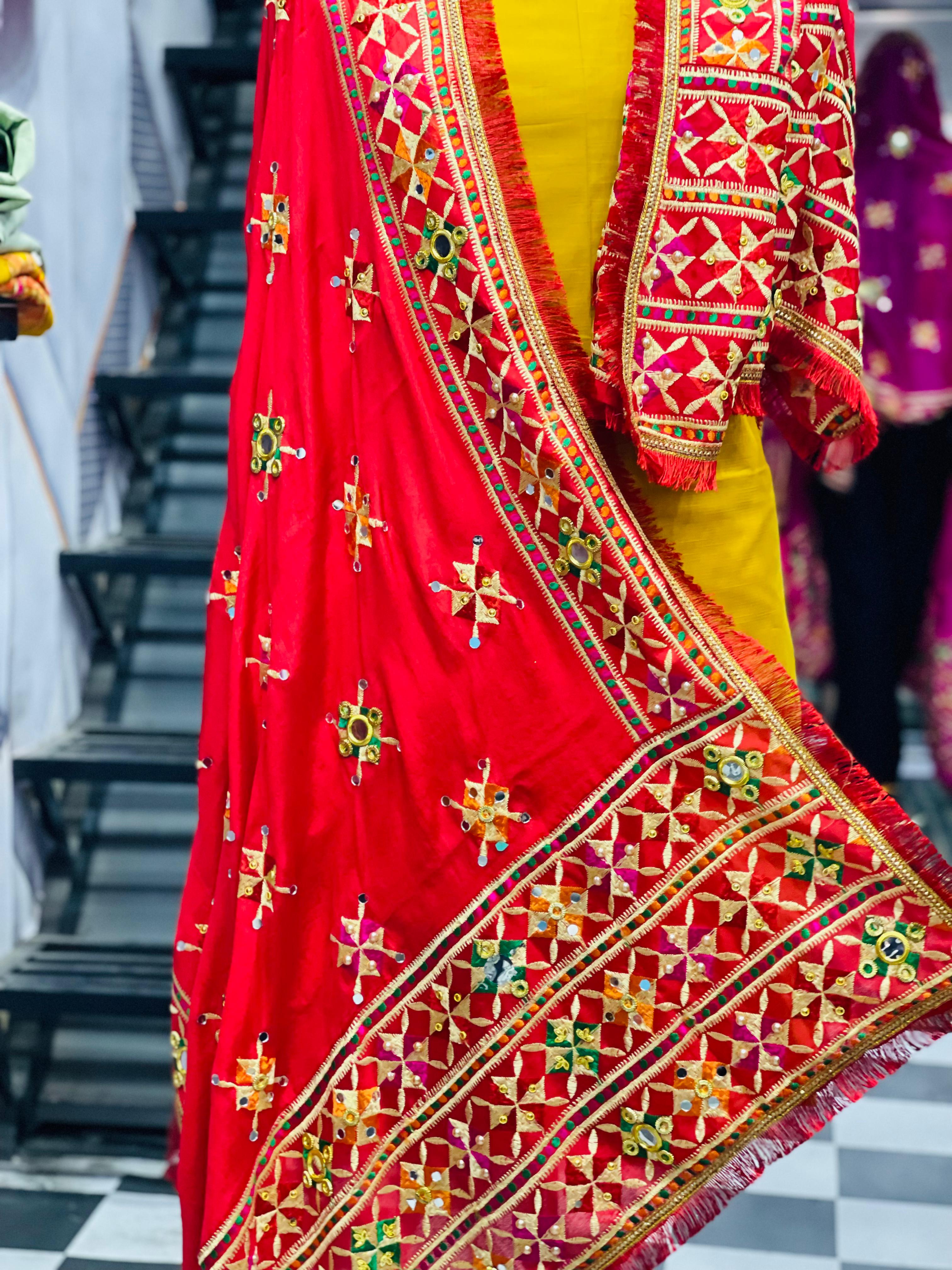  AC058 |  Traditional Embroidered Dupatta