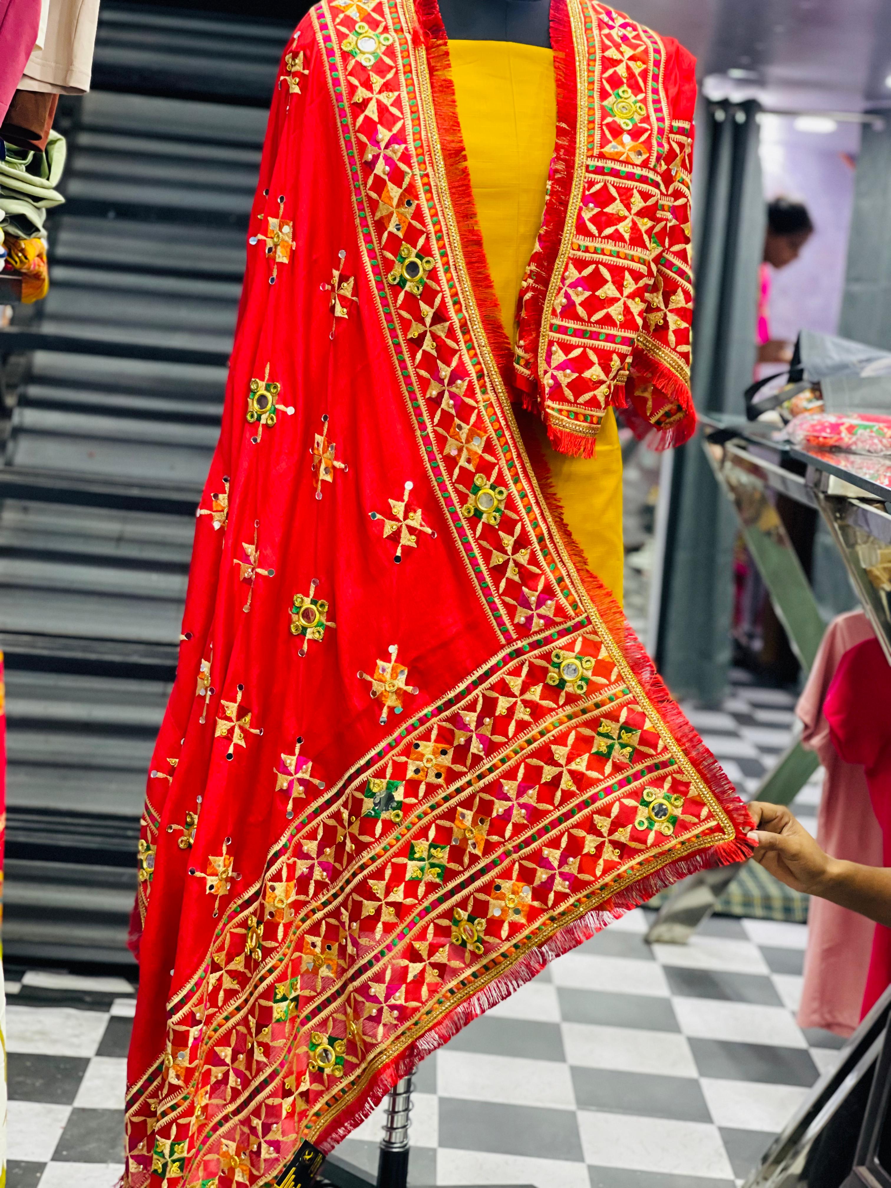  AC058 |  Traditional Embroidered Dupatta