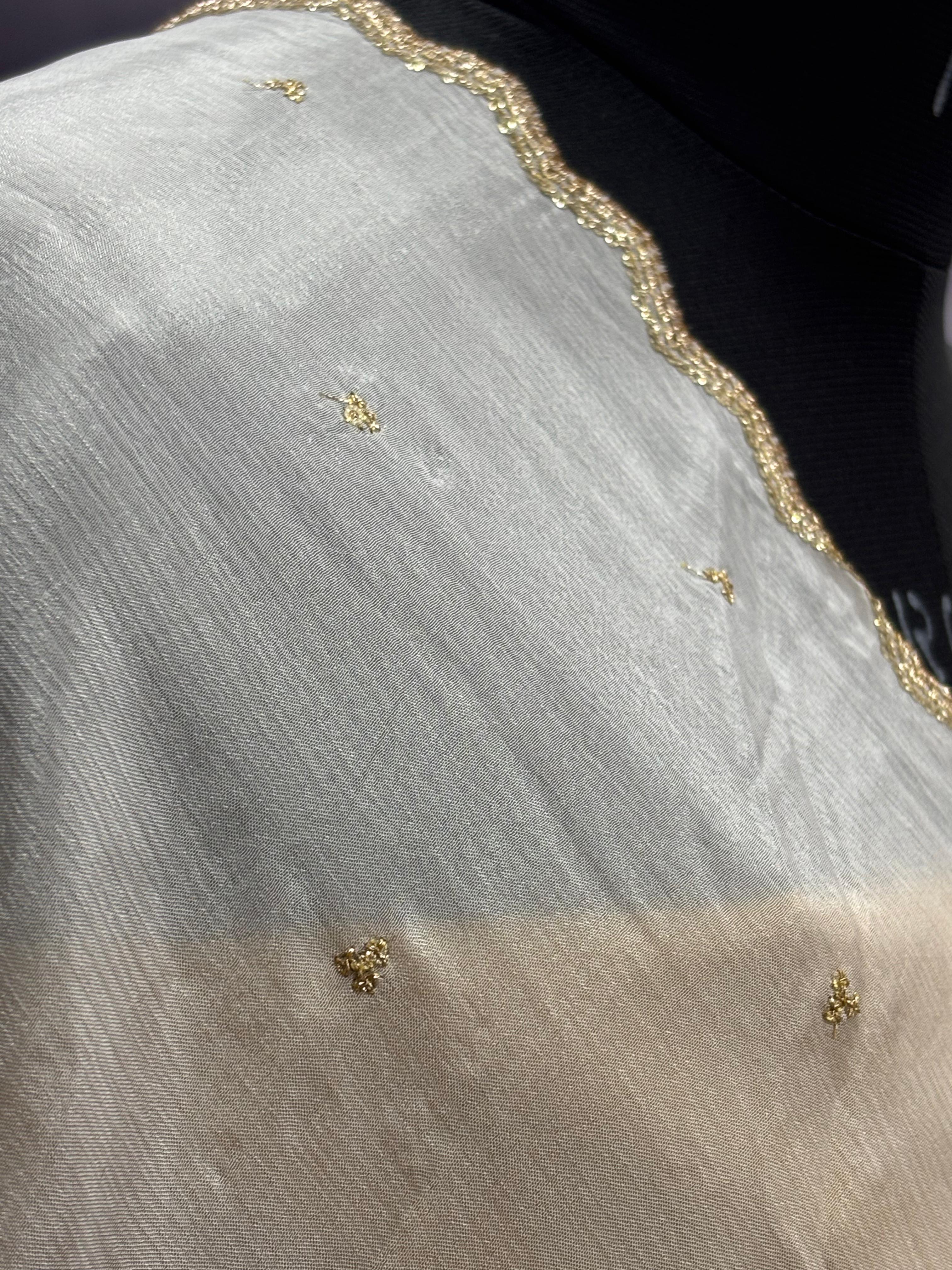  AC029 | chanon Duppatta || White Dupatta || Thread Work